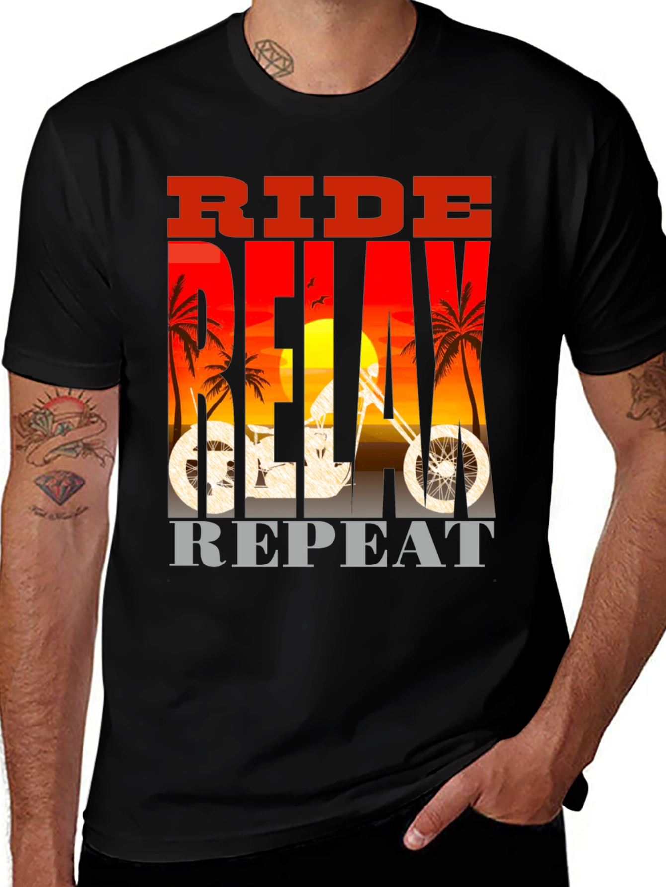 Ride Delay Repeat Graphic T-Shirt