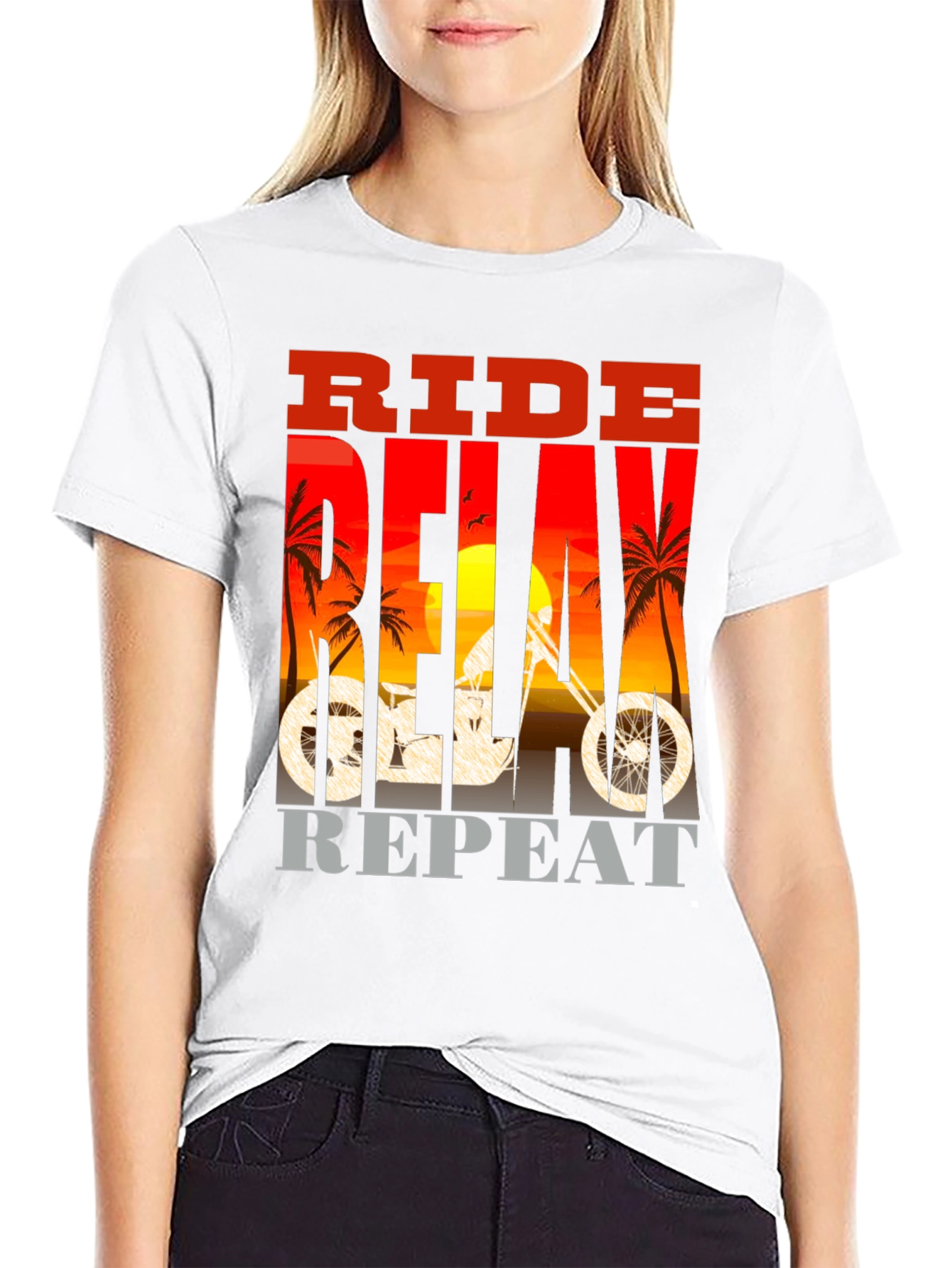 Ride Delay Repeat Graphic T-Shirt