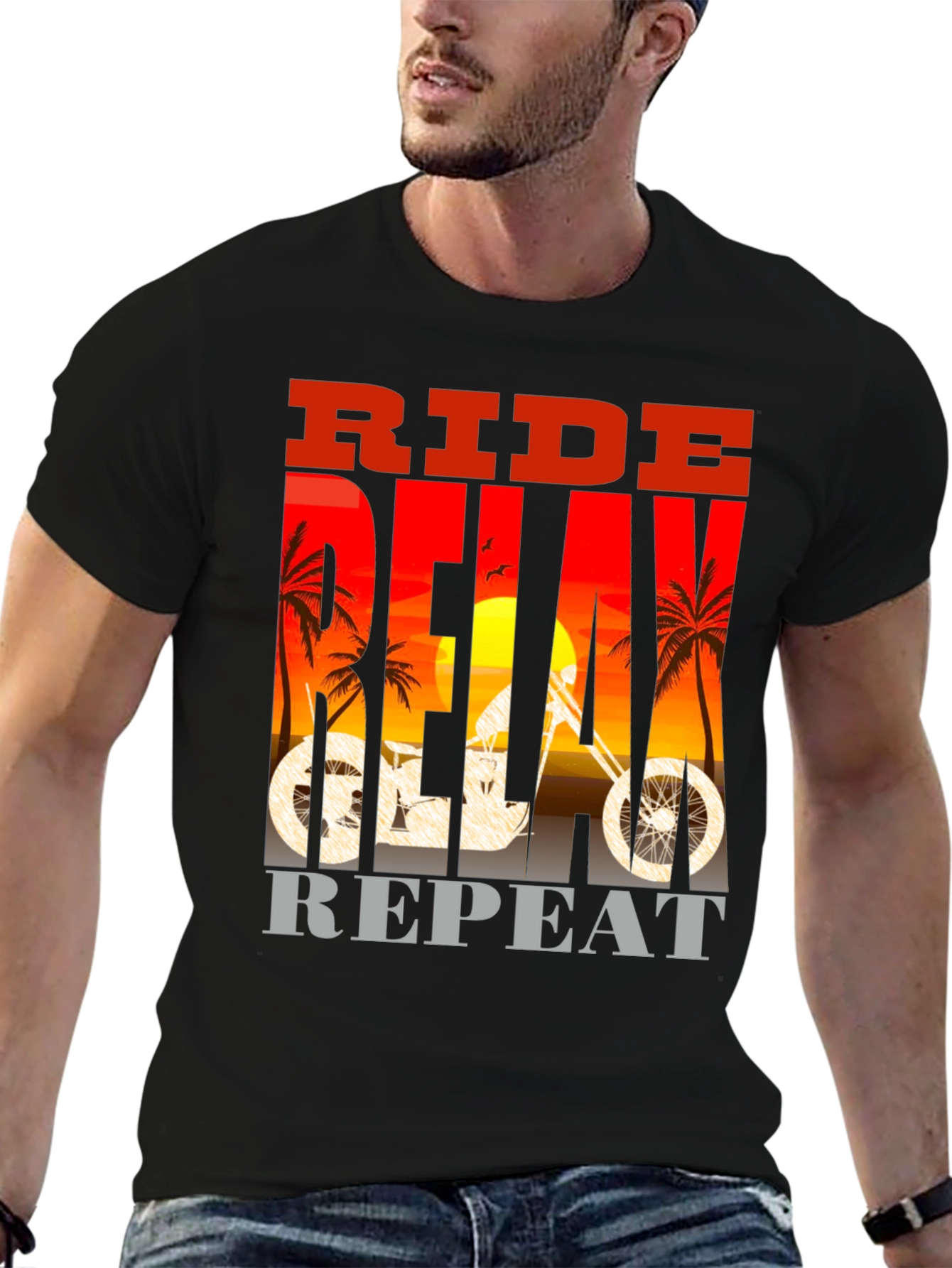 Ride Delay Repeat Graphic T-Shirt