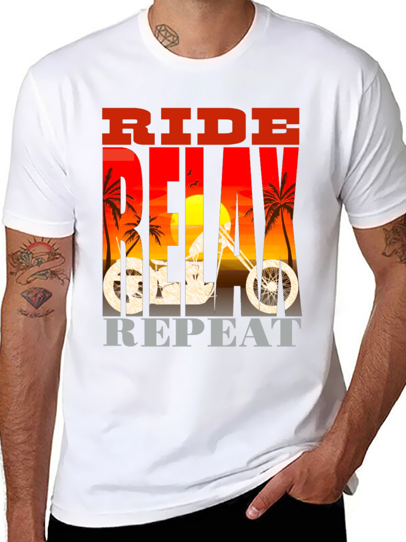 Ride Delay Repeat Graphic T-Shirt