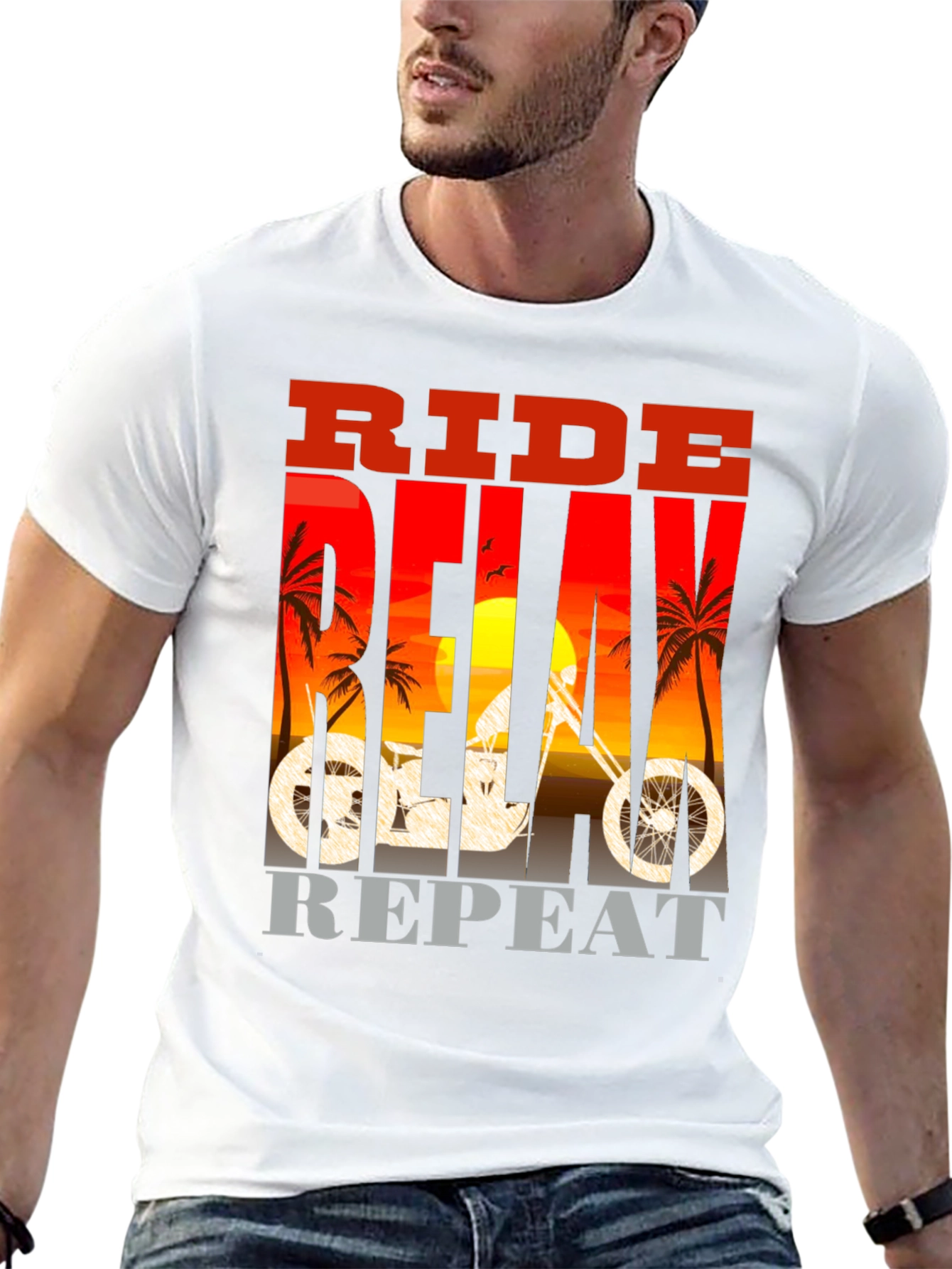 Ride Delay Repeat Graphic T-Shirt