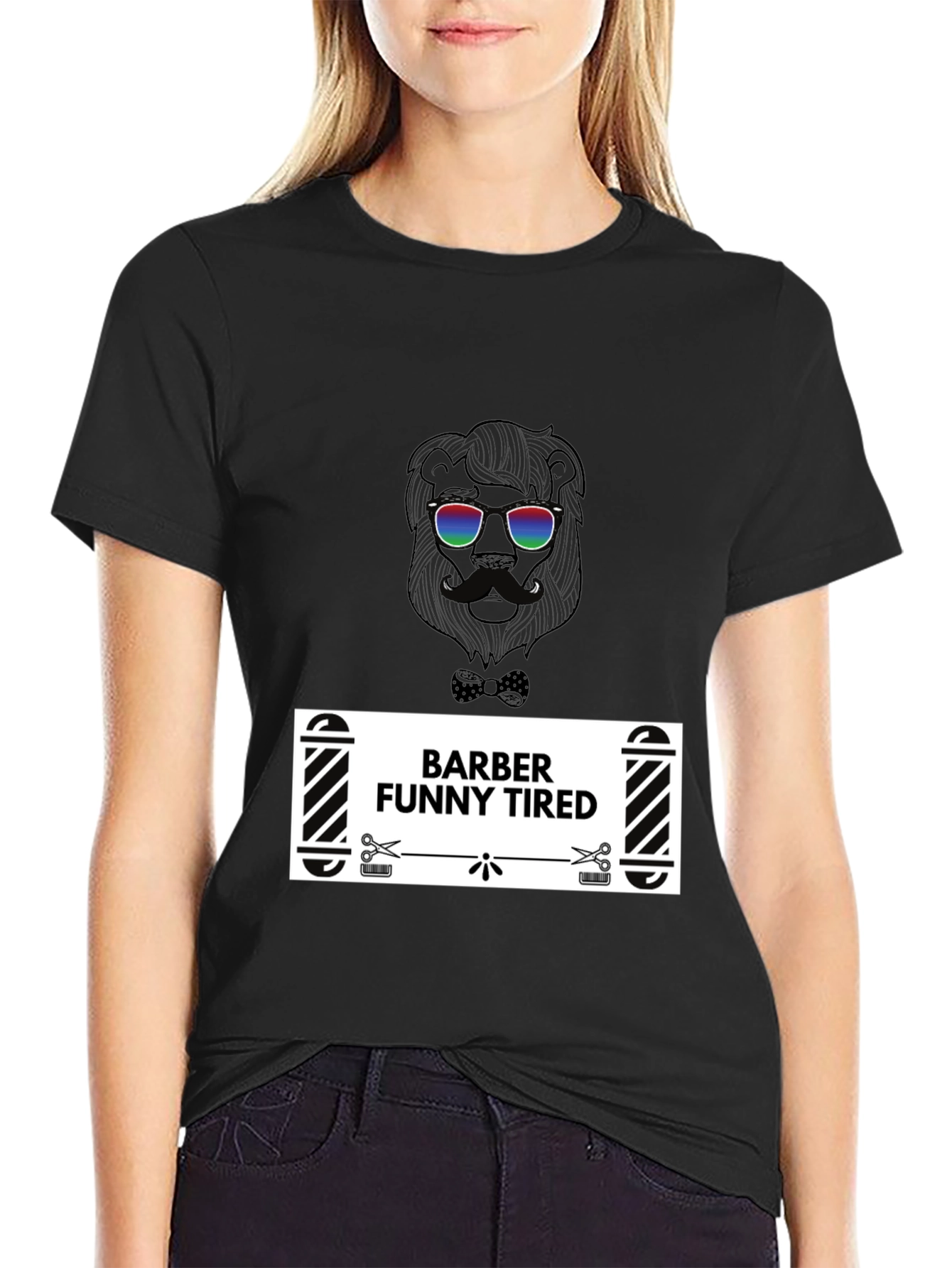 Barber Funny Tired Graphic T-Shirt