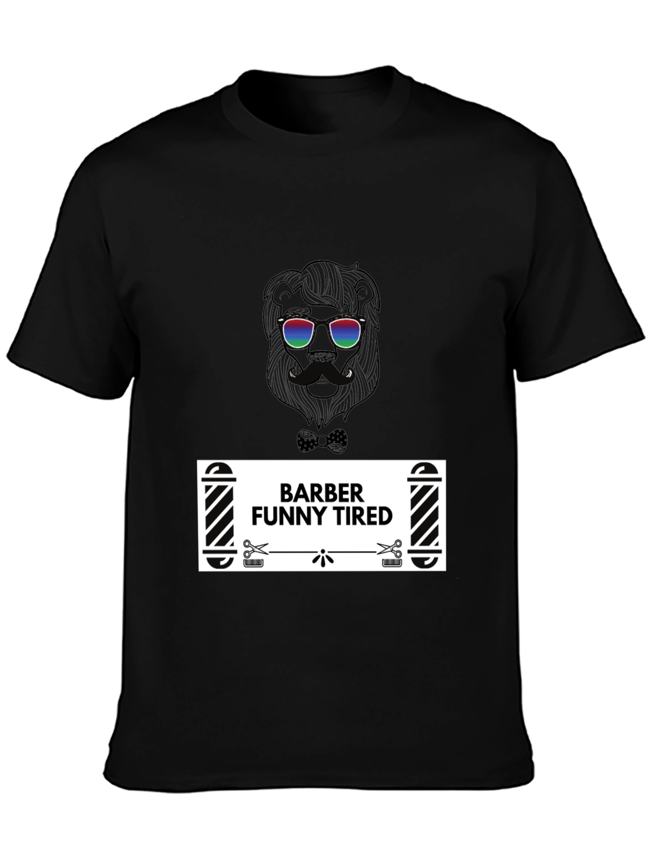 Barber Funny Tired Graphic T-Shirt