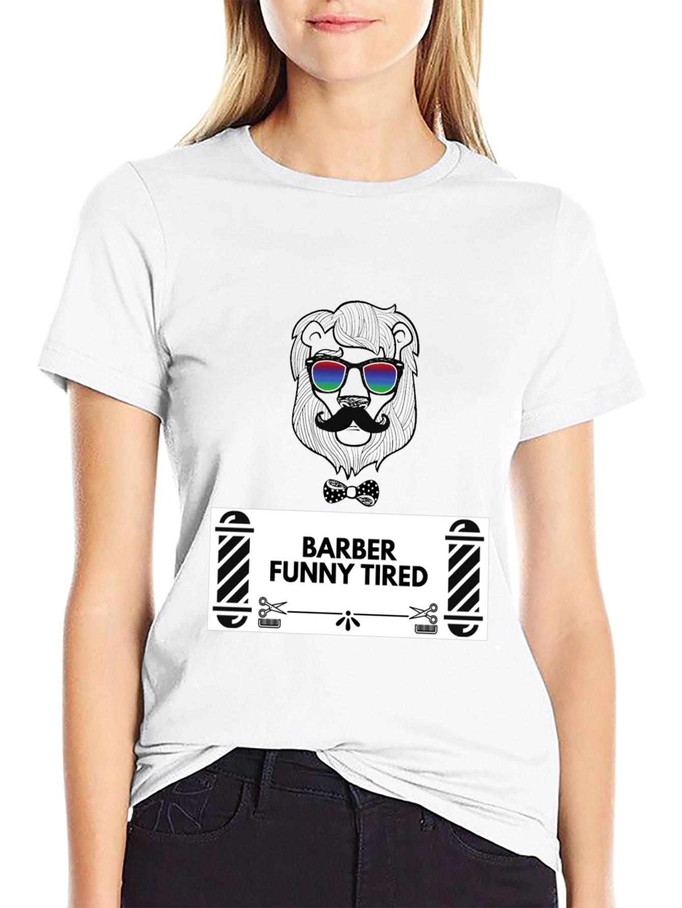 Barber Funny Tired Graphic T-Shirt