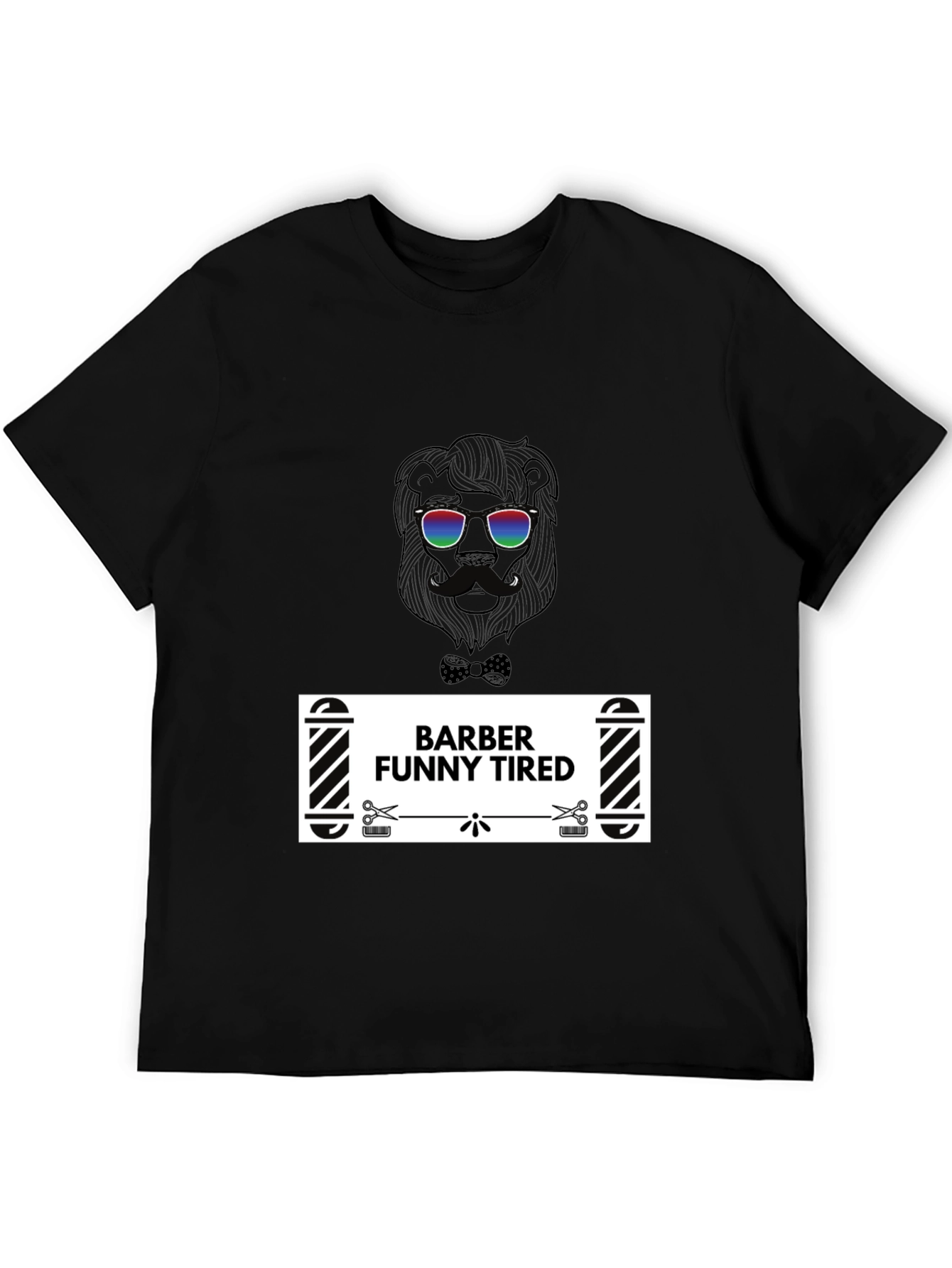 Barber Funny Tired Graphic T-Shirt