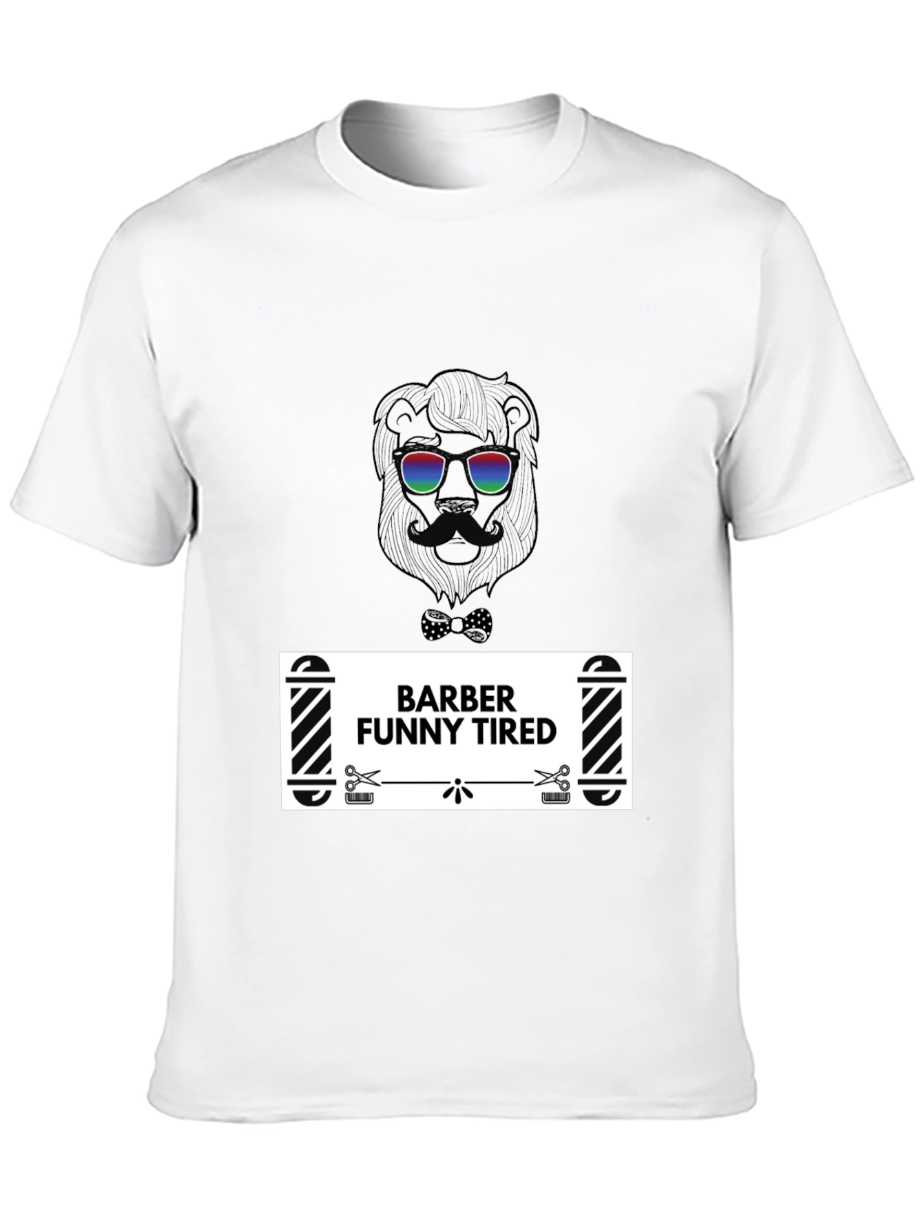 Barber Funny Tired Graphic T-Shirt