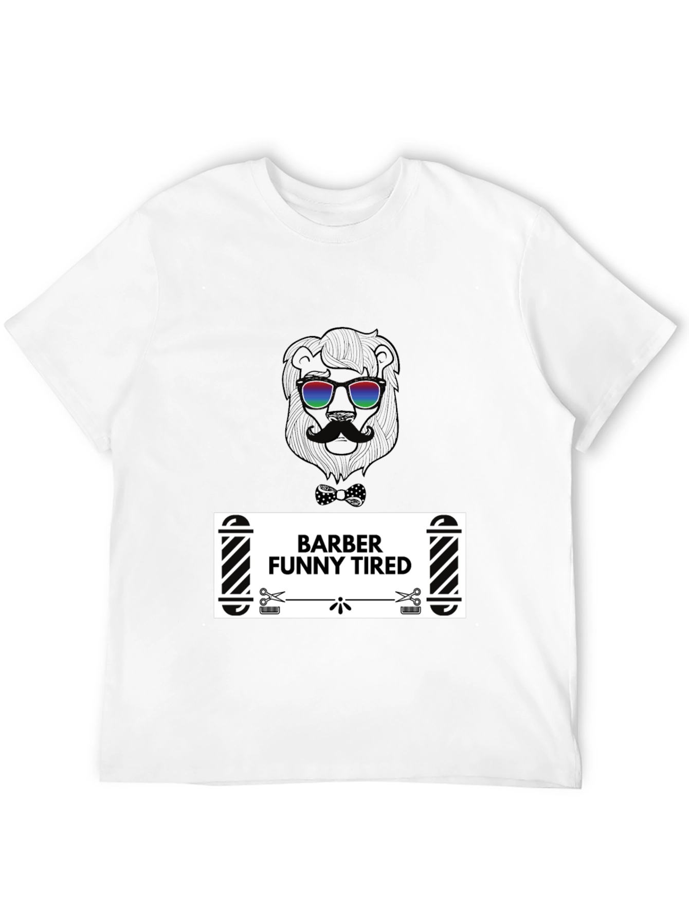 Barber Funny Tired Graphic T-Shirt