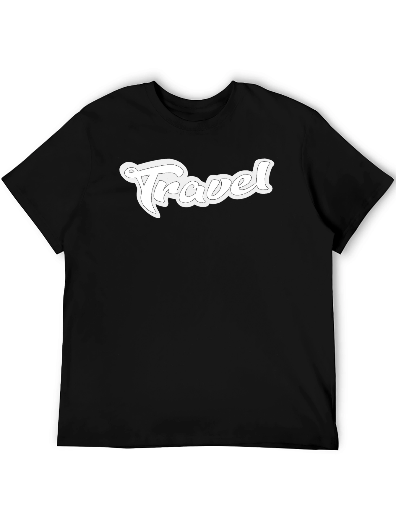 Travel Graphic Tee - Black Casual Shirt