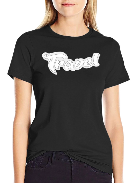 Travel Graphic Tee - Black Casual Shirt