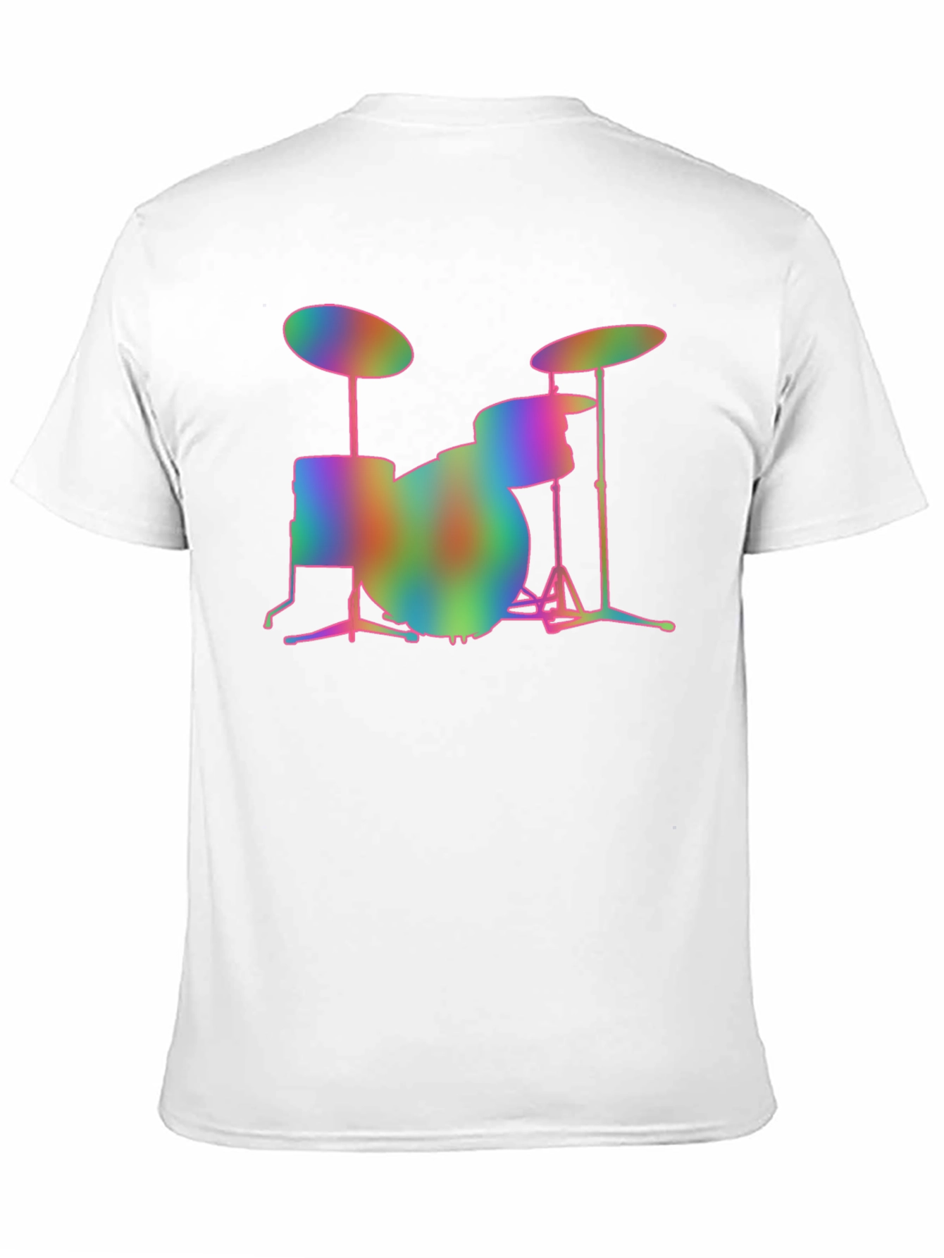 Rainbow Drum Set Graphic T-Shirt