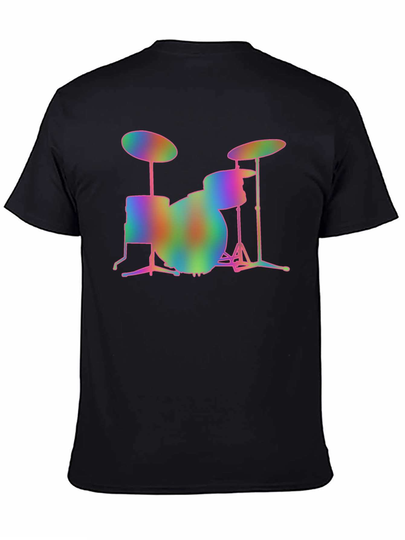 Rainbow Drum Set Graphic T-Shirt