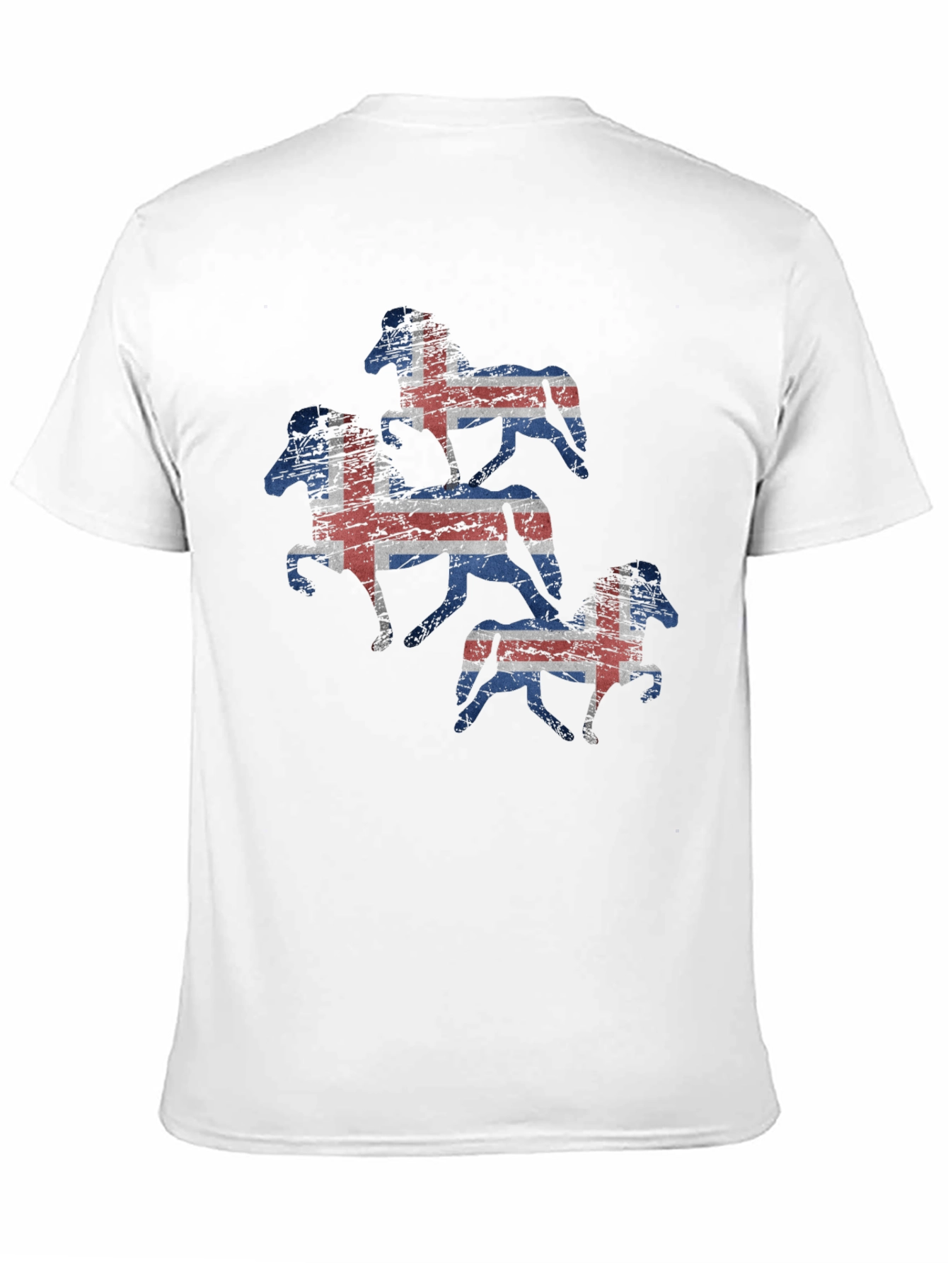 Icelandic Horse Flag T-Shirt - Black