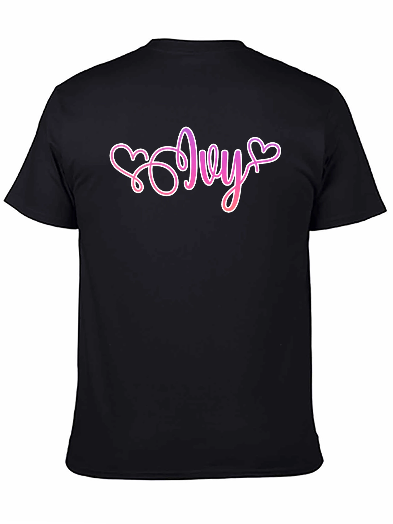 Ivy Heart Graphic Black T-Shirt