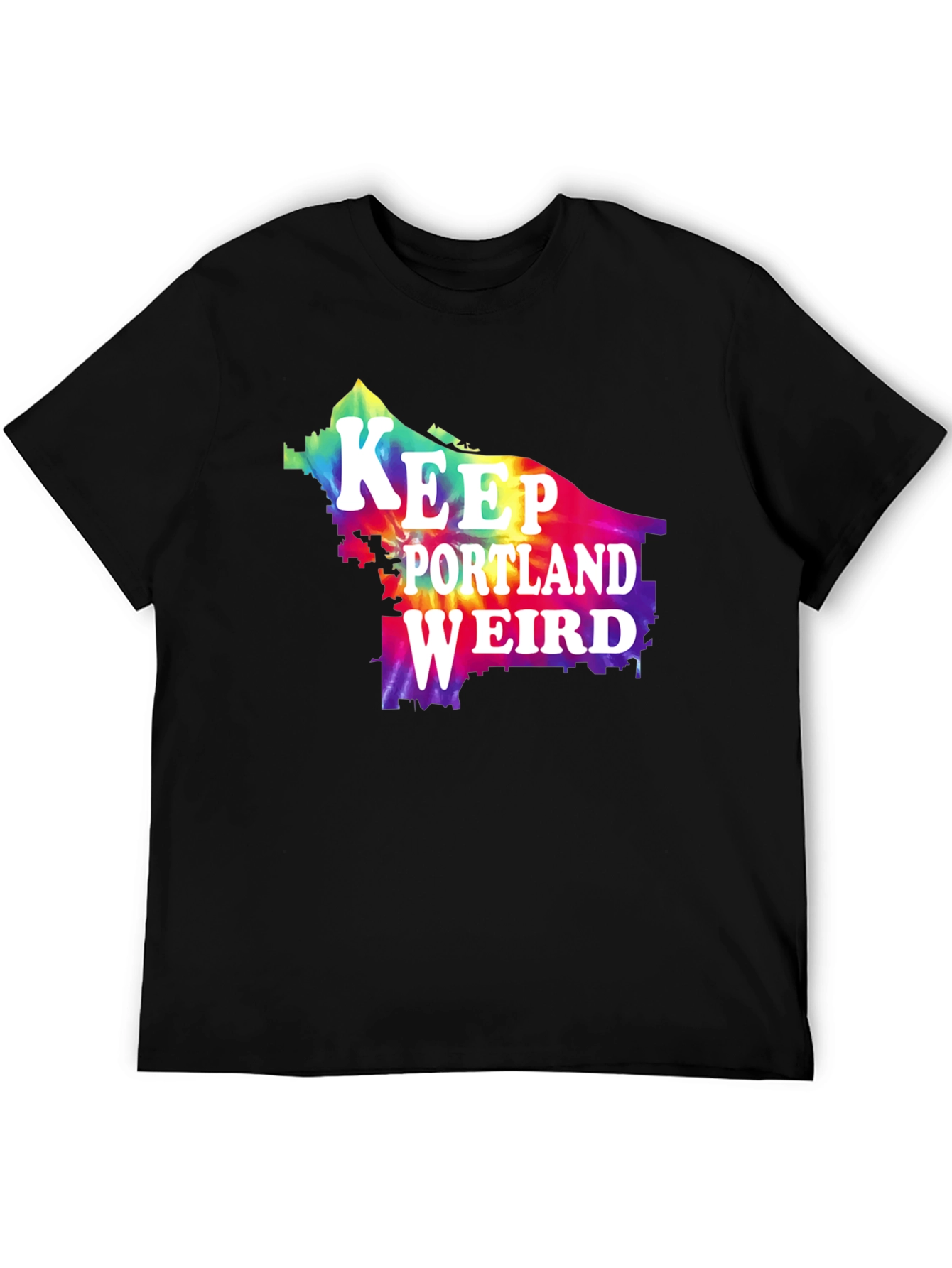 Keep Portland Weird Tie Dye Graphic Tee