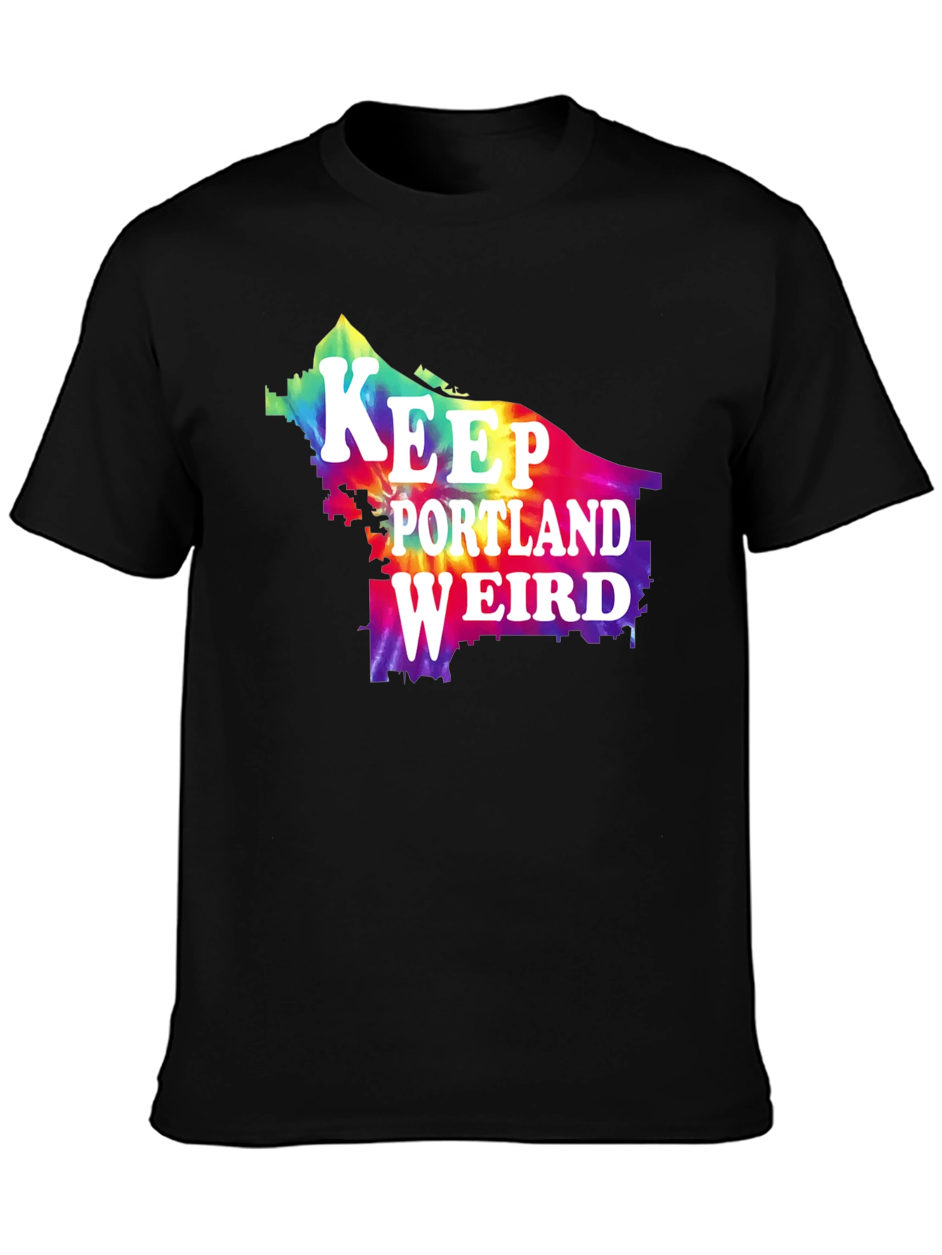 Keep Portland Weird Tie Dye Graphic Tee