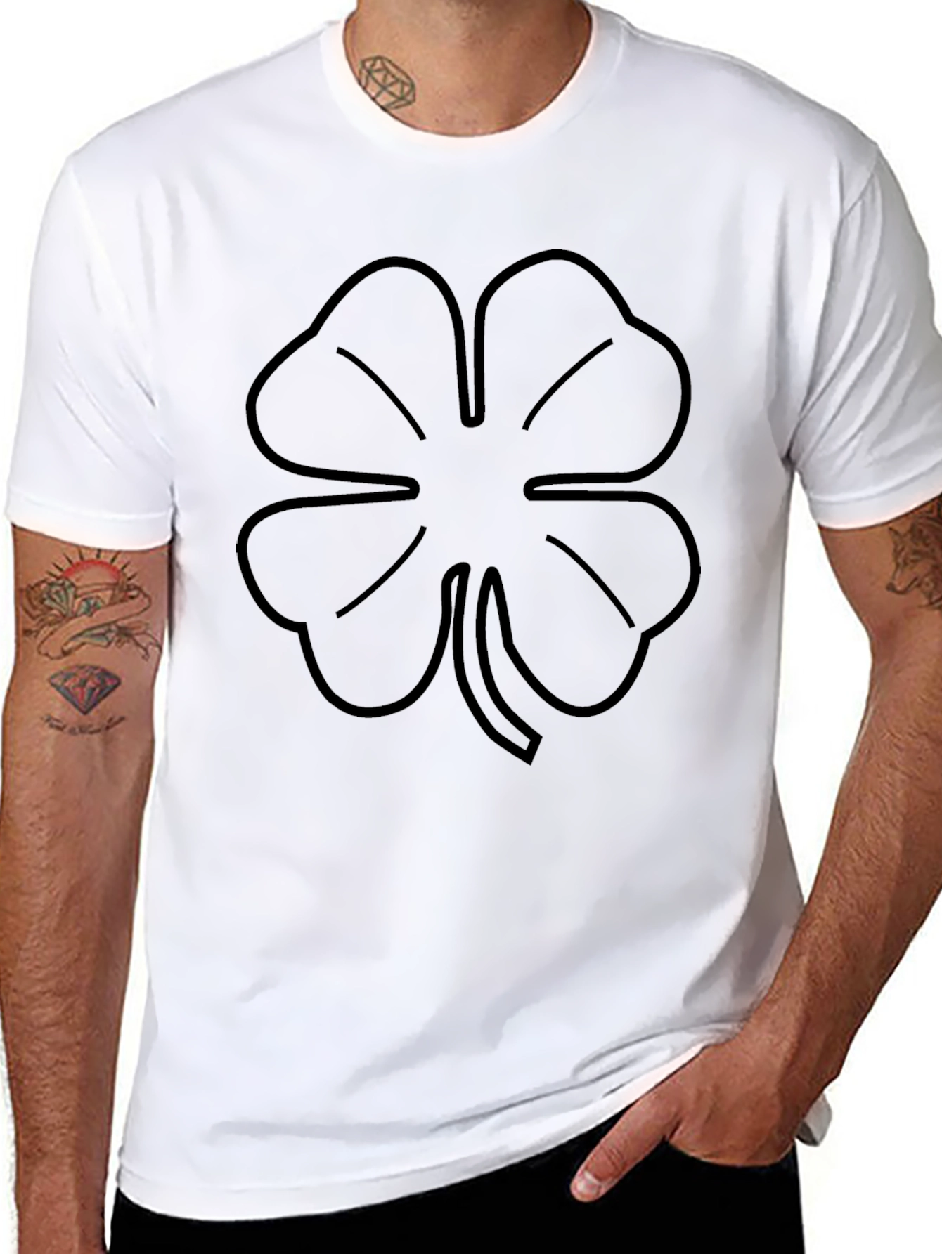 Black Clover T-Shirt - Four Leaf Design