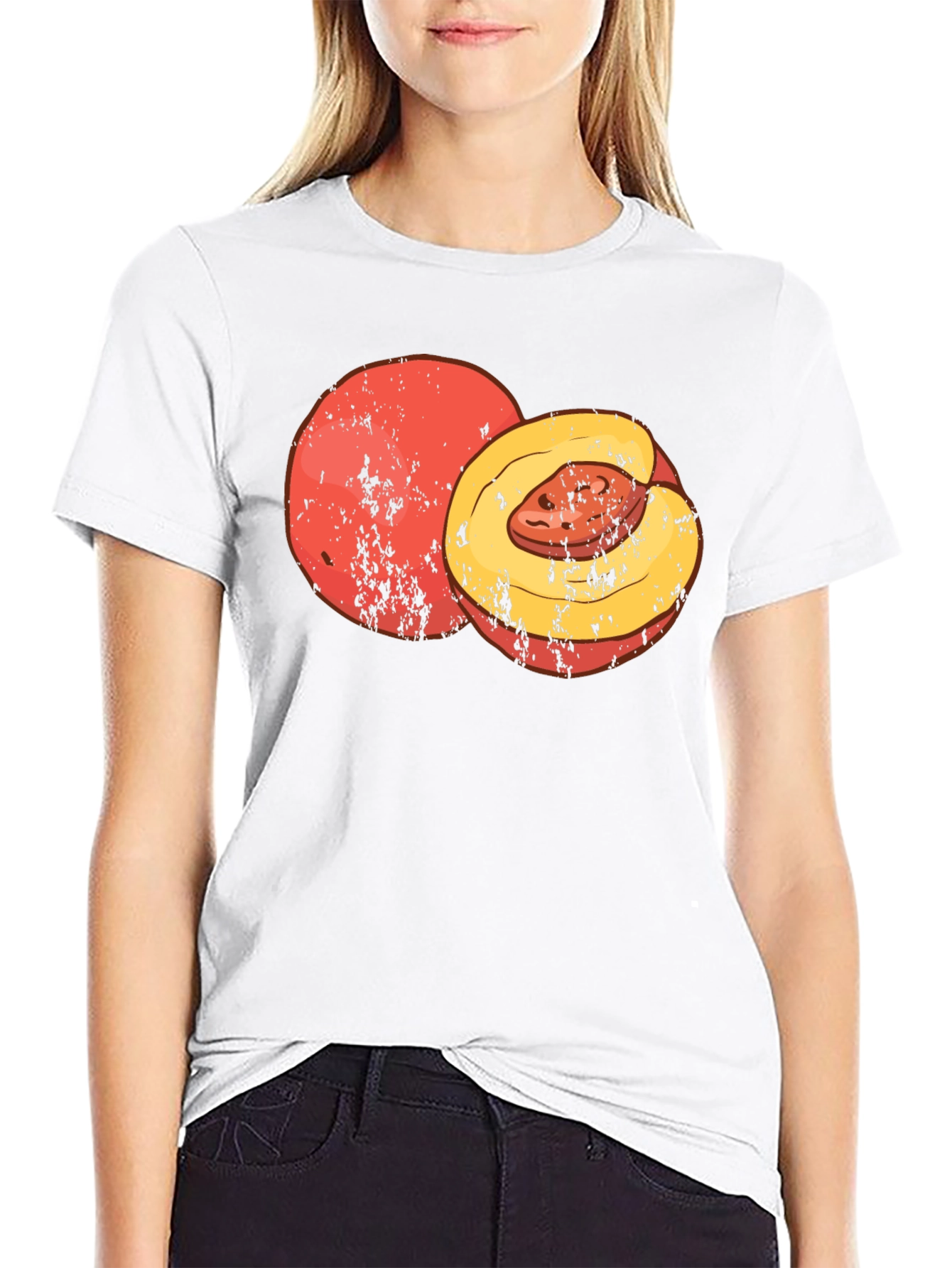 Peach Graphic Tee - Comfort & Style