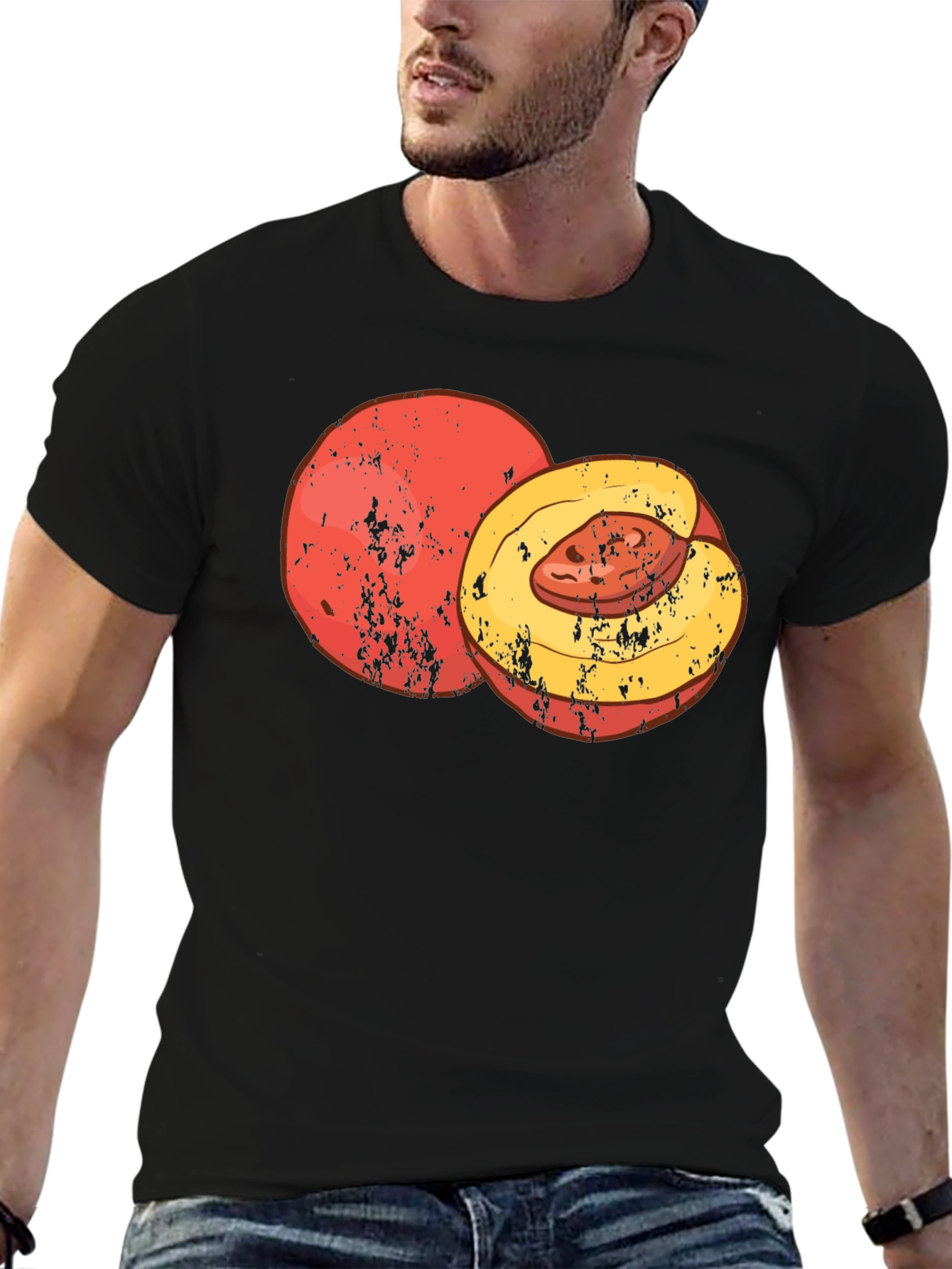 Peach Graphic Tee - Comfort & Style