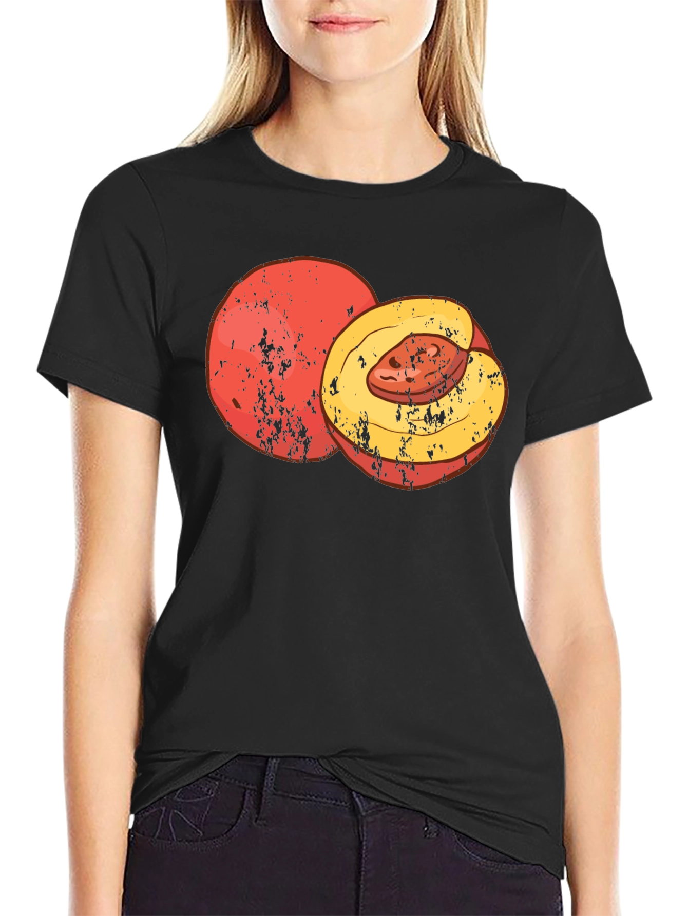Peach Graphic Tee - Comfort & Style