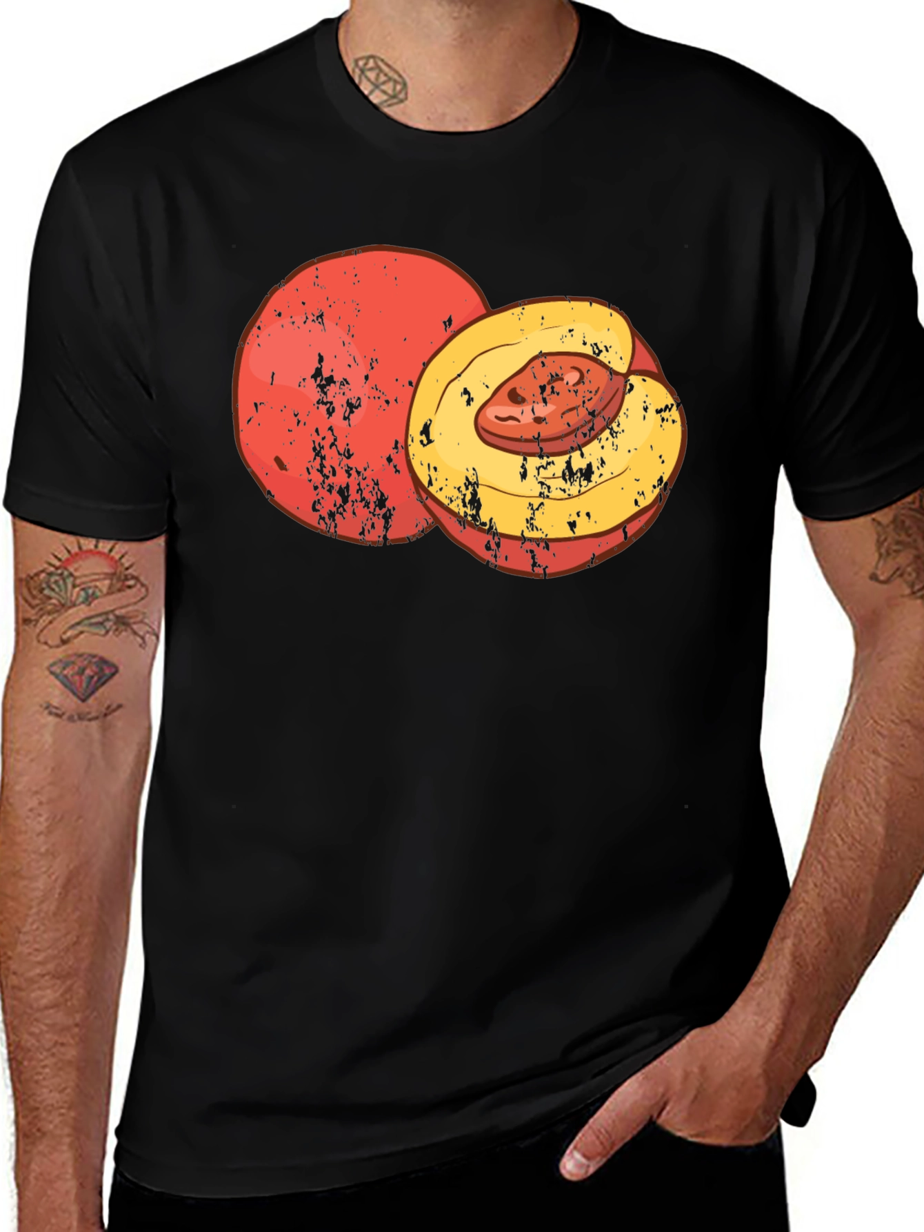 Peach Graphic Tee - Comfort & Style