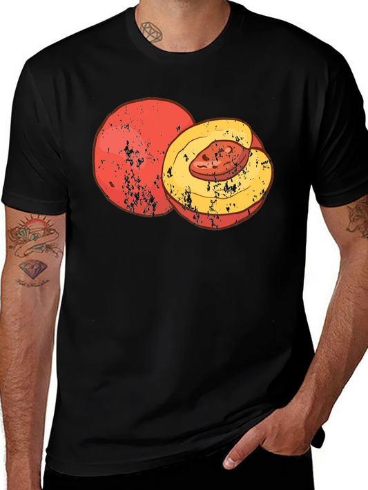 Peach Graphic Tee - Comfort & Style