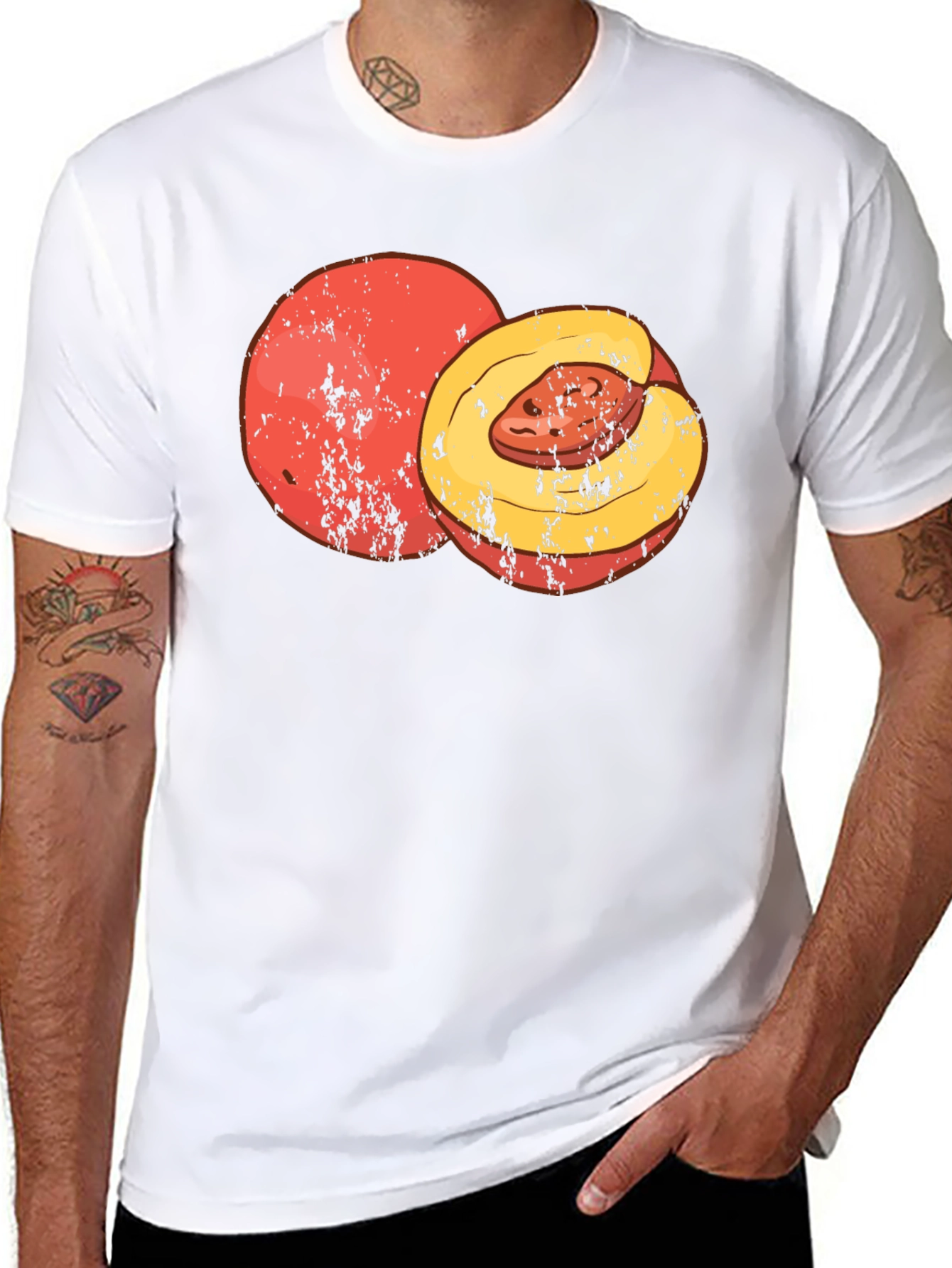 Peach Graphic Tee - Comfort & Style