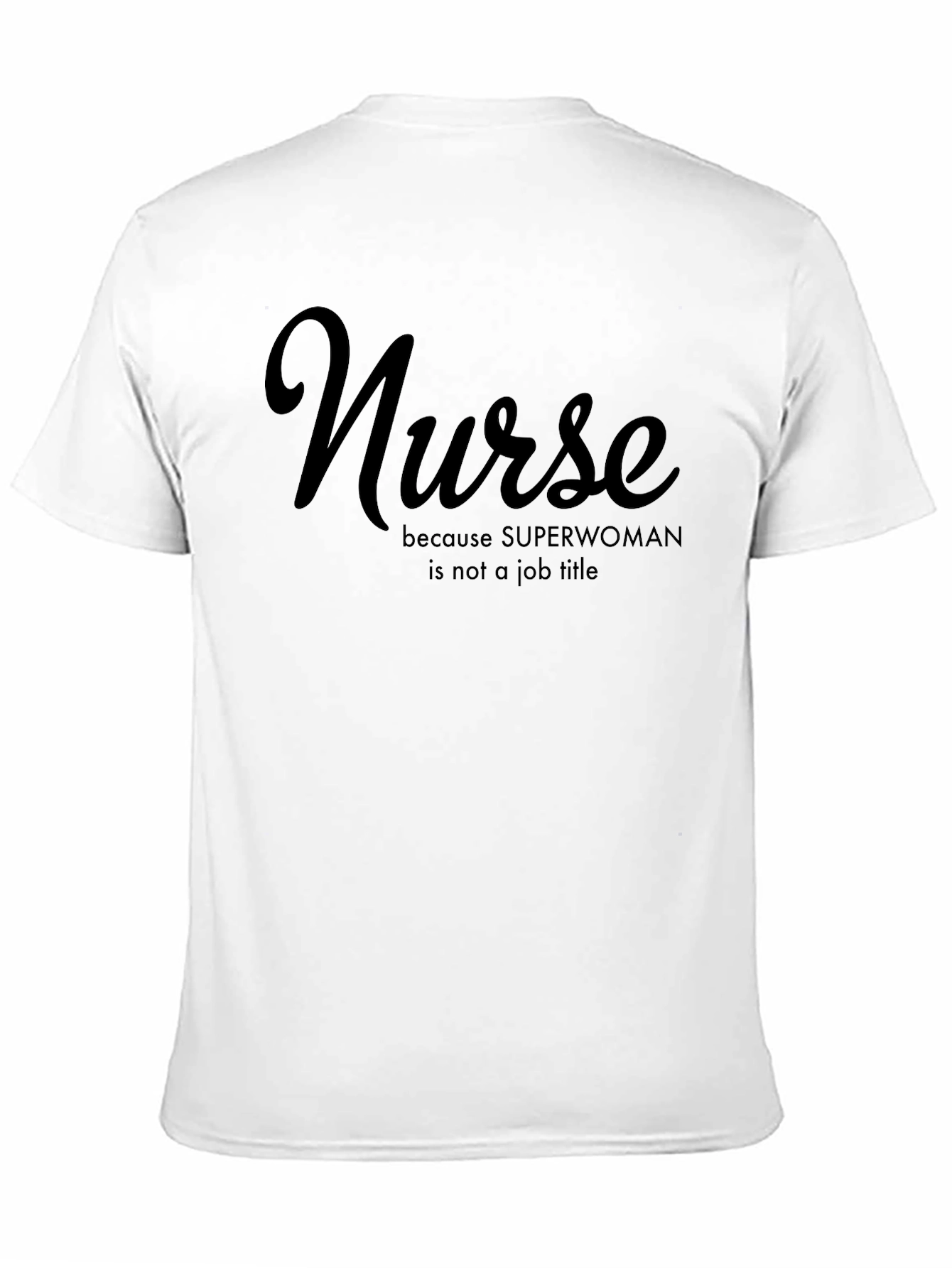 Nurse Superwoman T-Shirt - Black