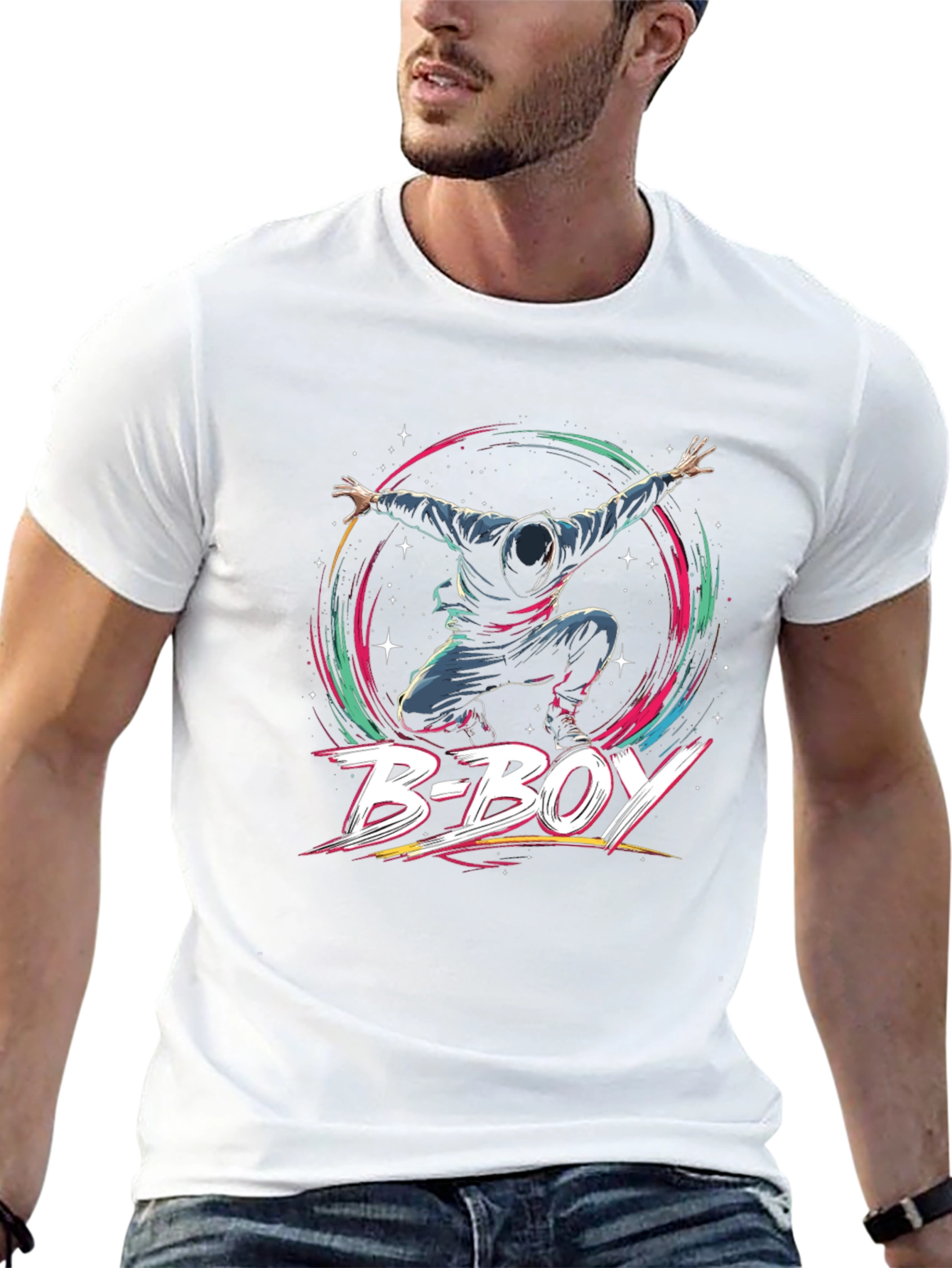 B-Boy Graphic Tee - Streetwear Style