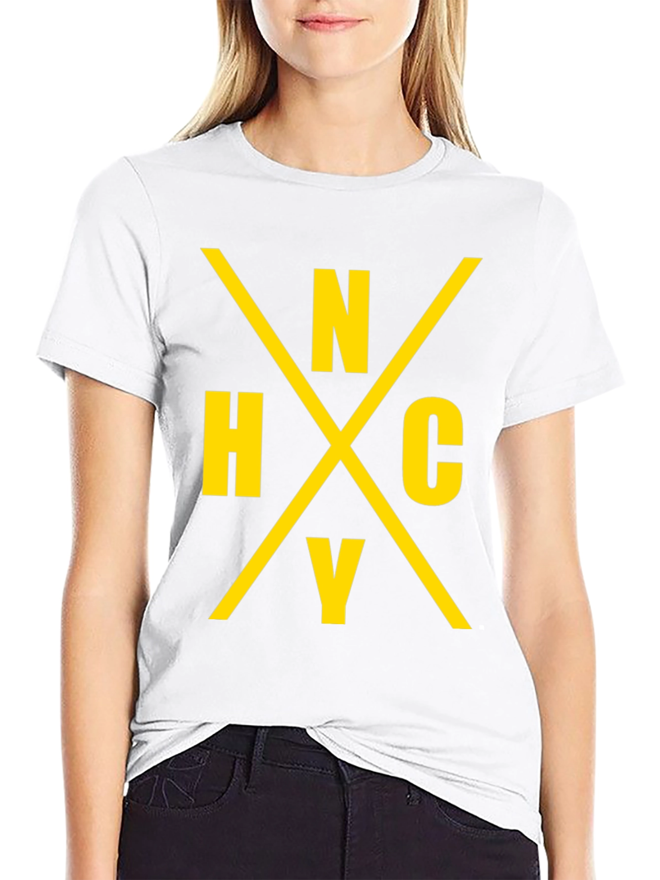 NHCY Graphic Tee - Black Cotton Casual Shirt