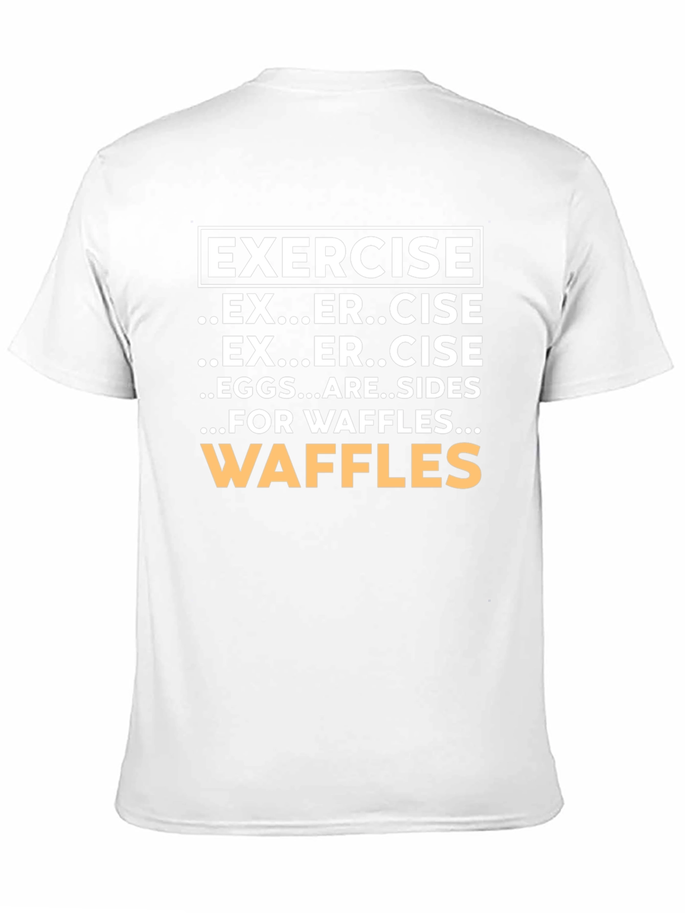 Funny Waffles and Exercise Graphic T-Shirt