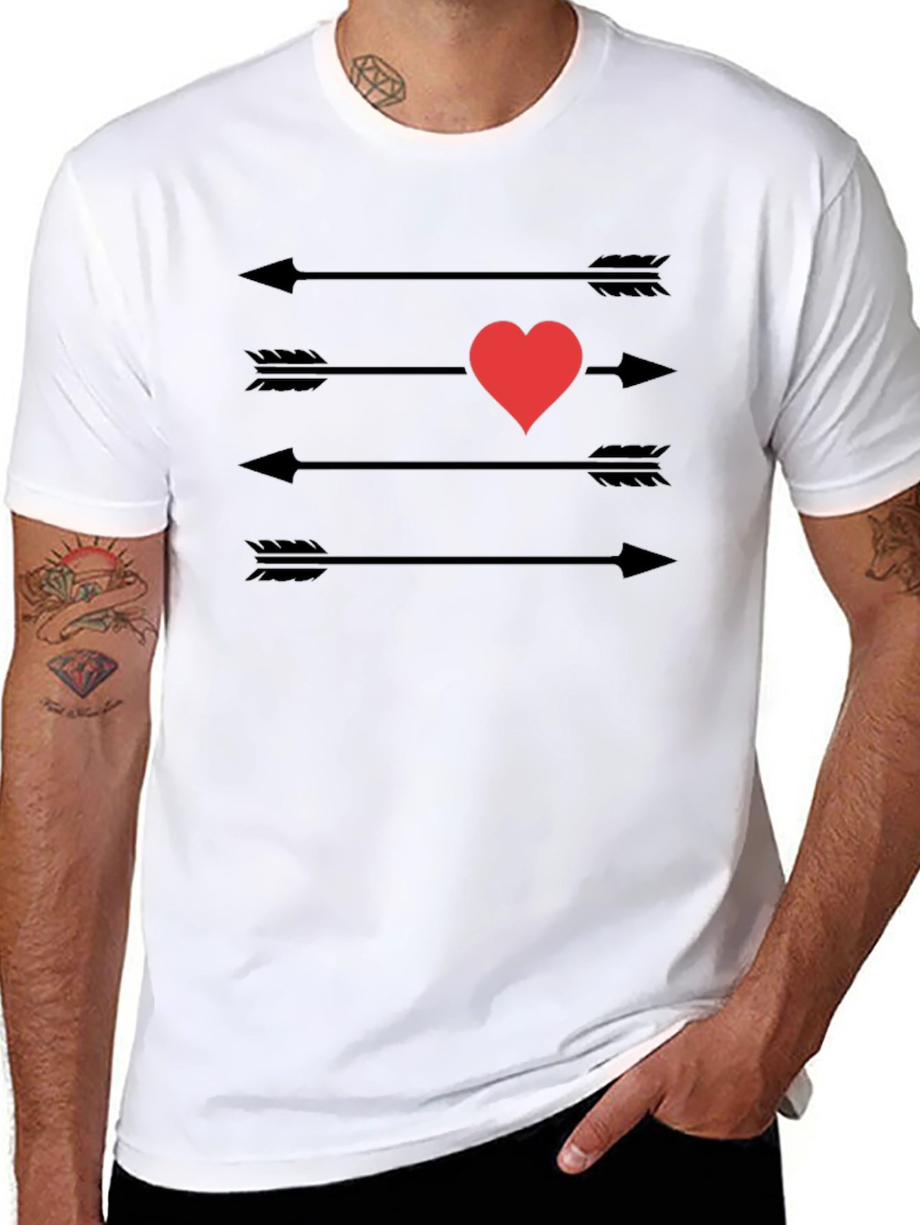Heart Arrow T-Shirt - Love Target Tee