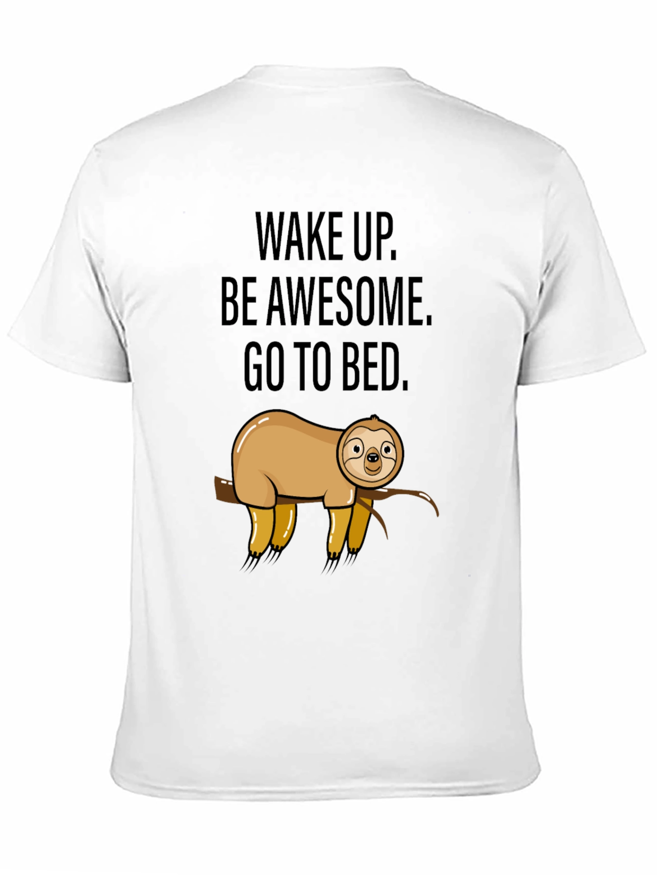 Funny Sloth Wake Up Graphic T-Shirt