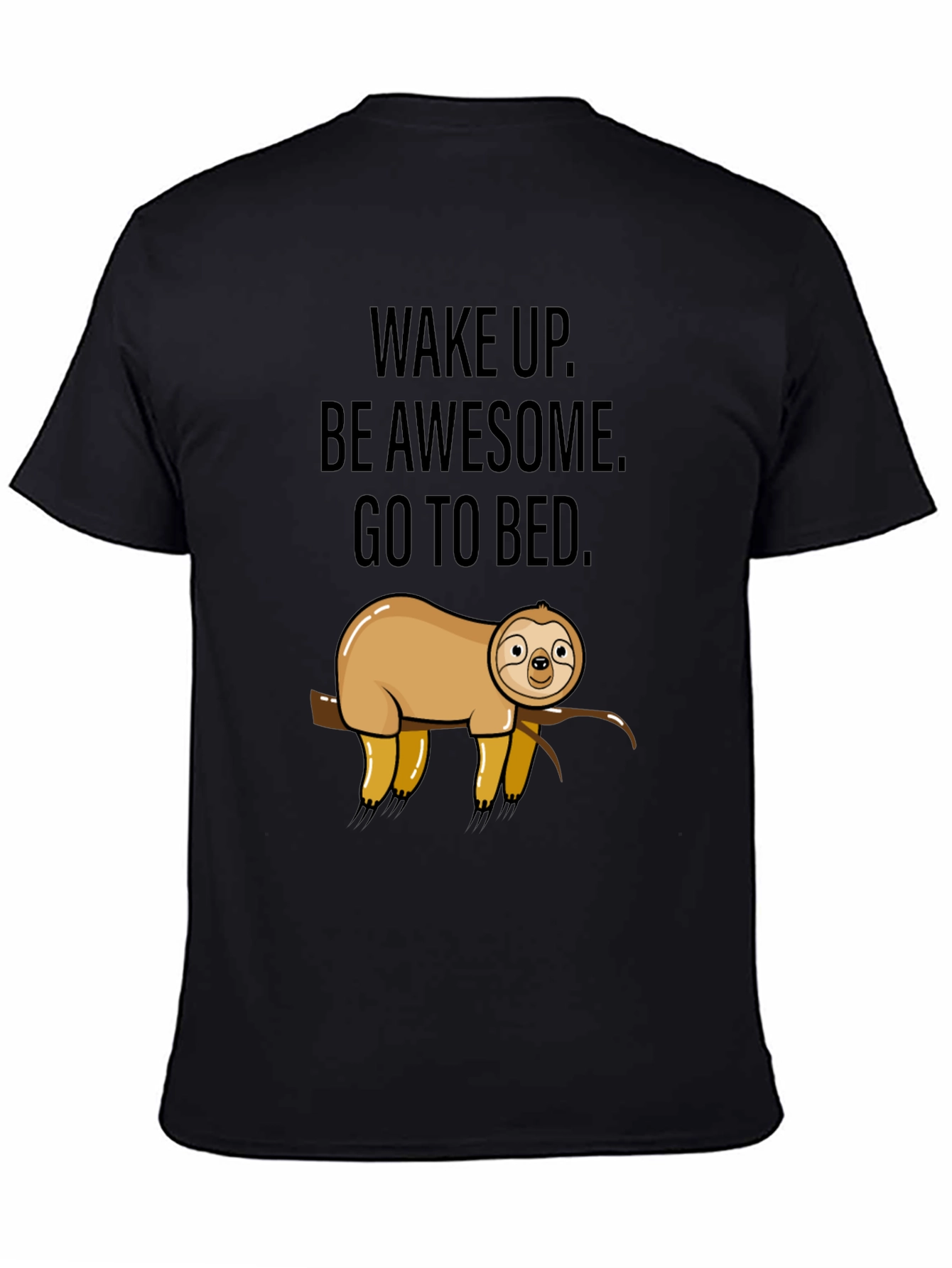 Funny Sloth Wake Up Graphic T-Shirt