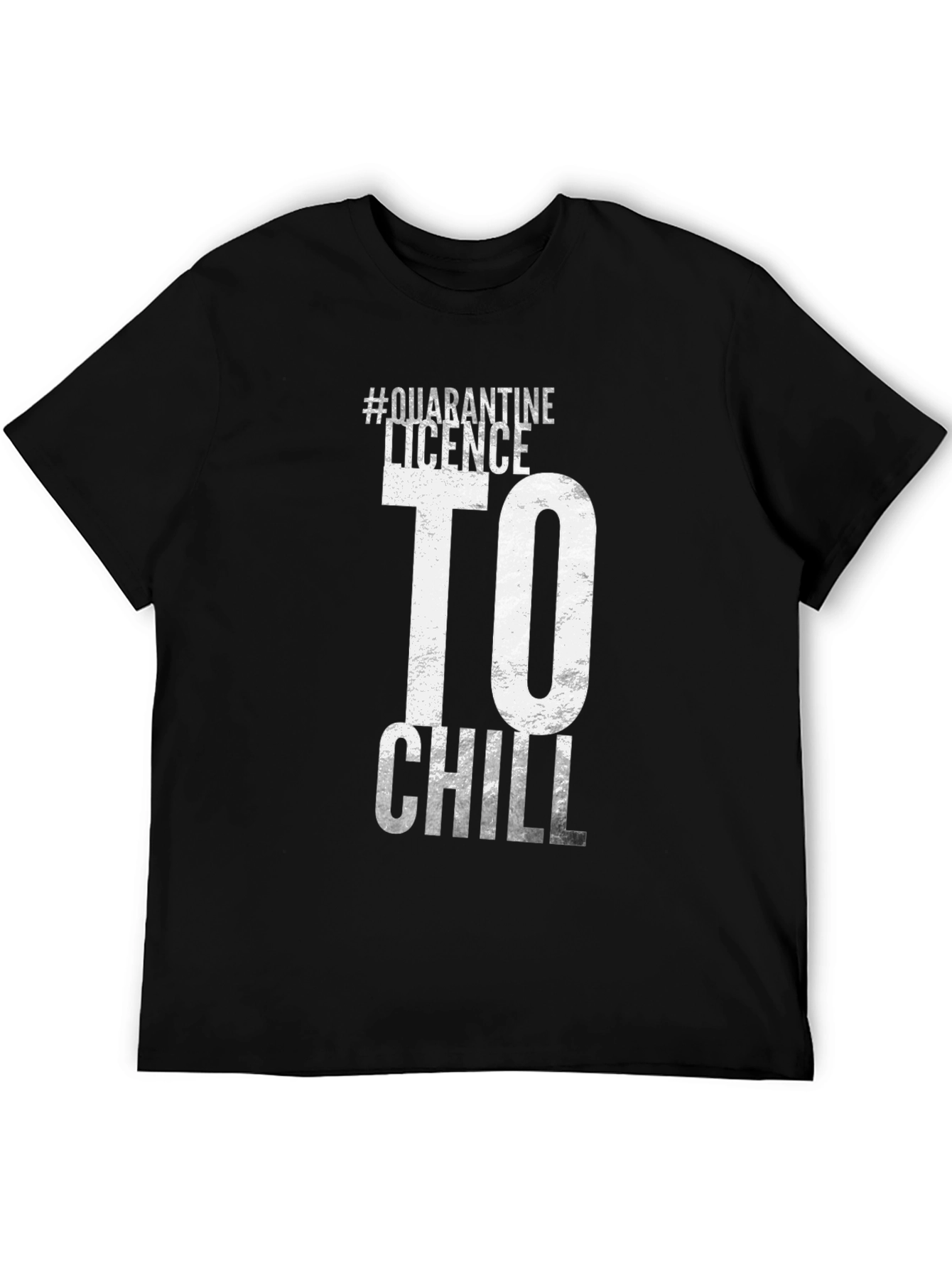 Quarantine Licence to Chill Black T-Shirt