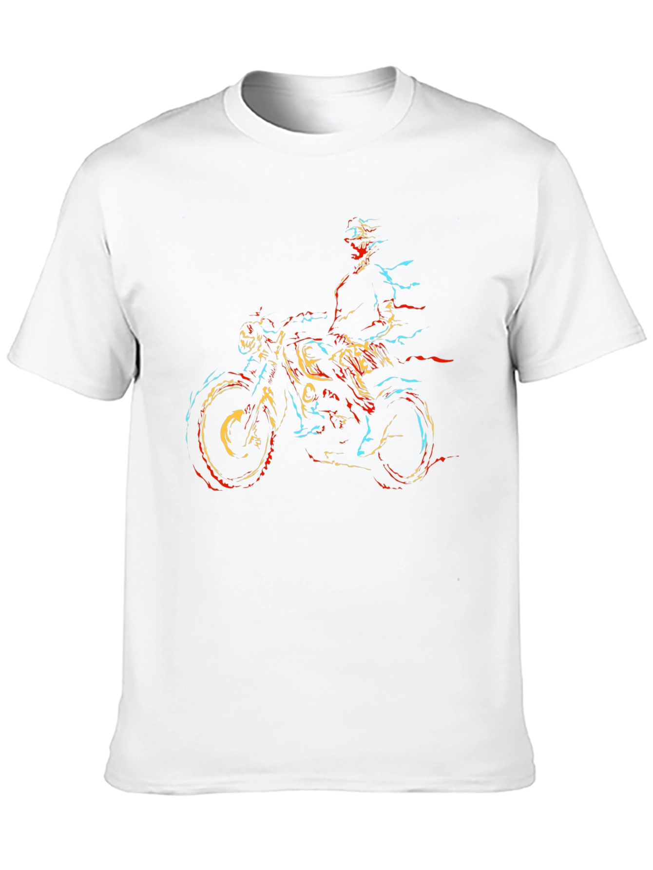 Motorcycle Rider Graphic Black T-Shirt