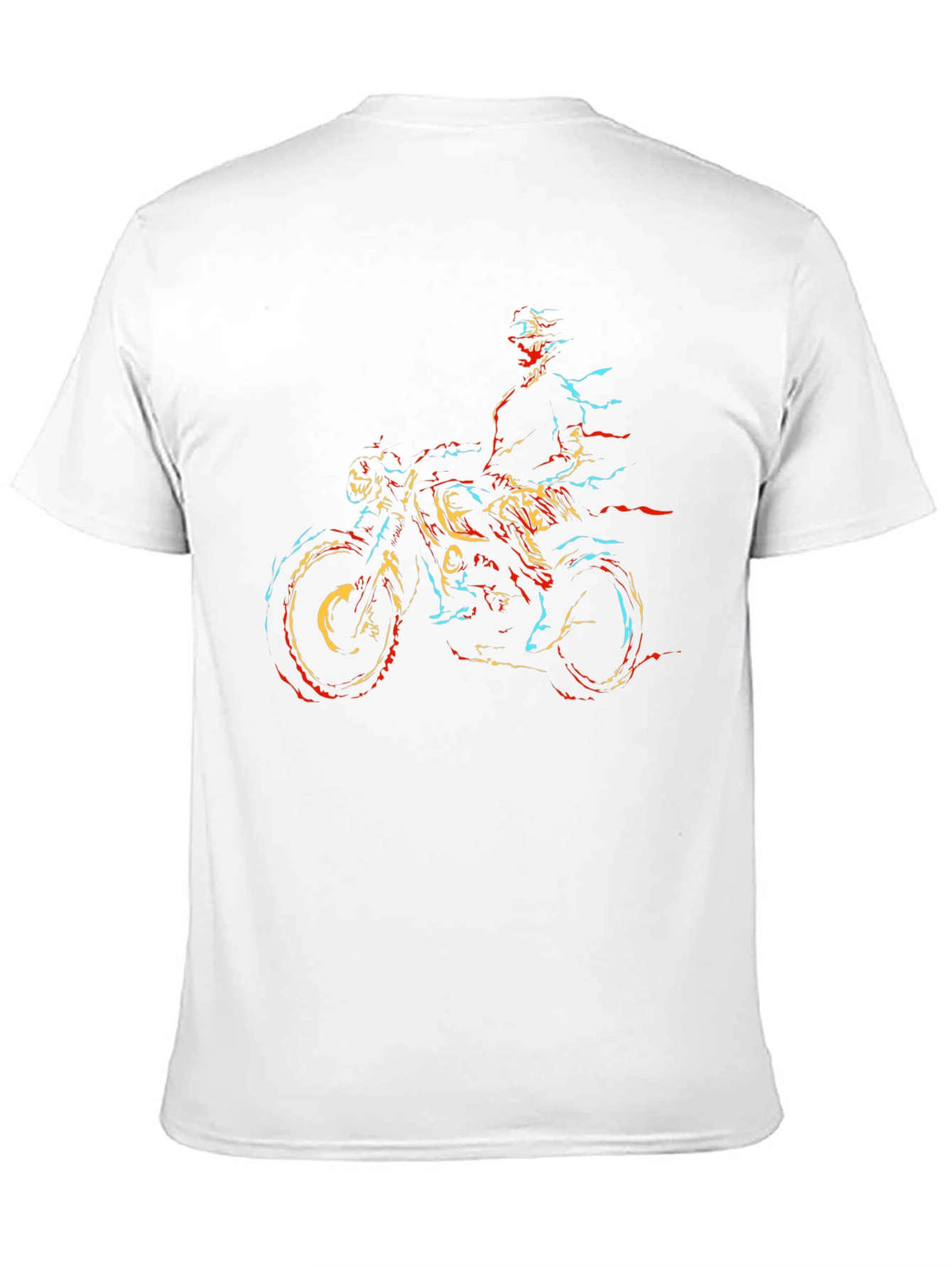 Motorcycle Rider Graphic Black T-Shirt