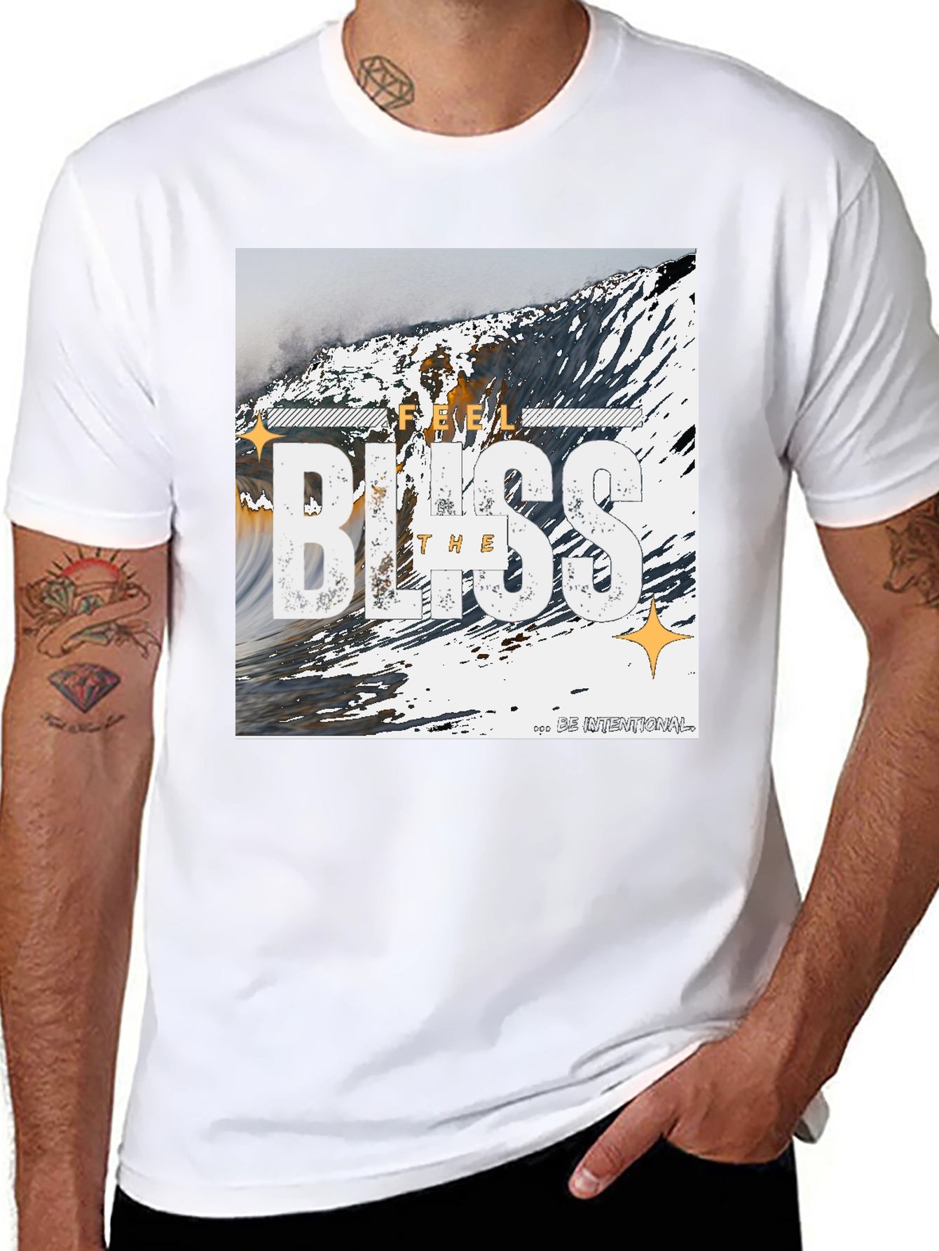 Feel the Bliss Graphic Print T-Shirt