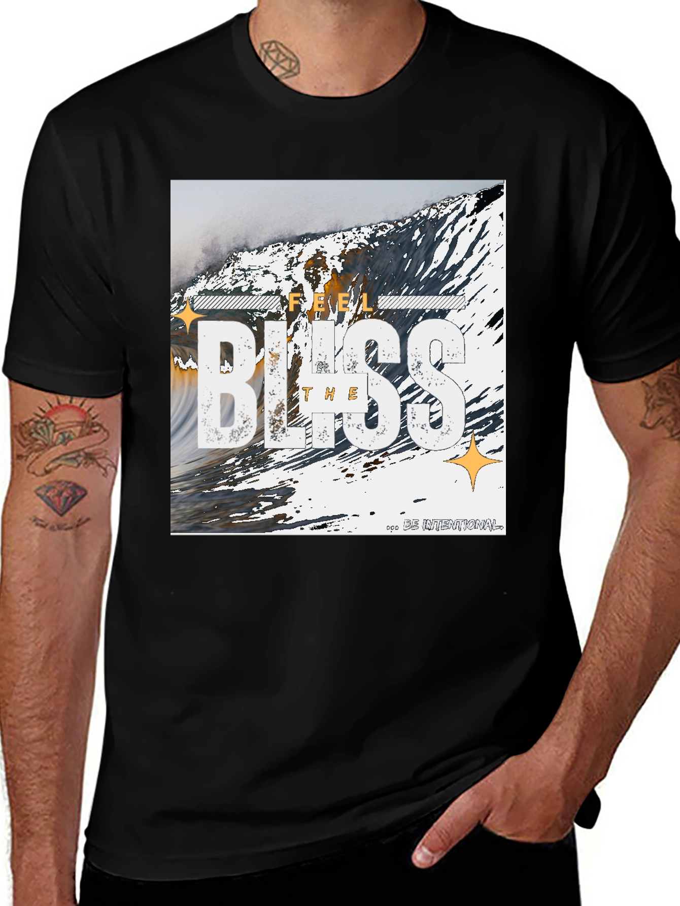 Feel the Bliss Graphic Print T-Shirt