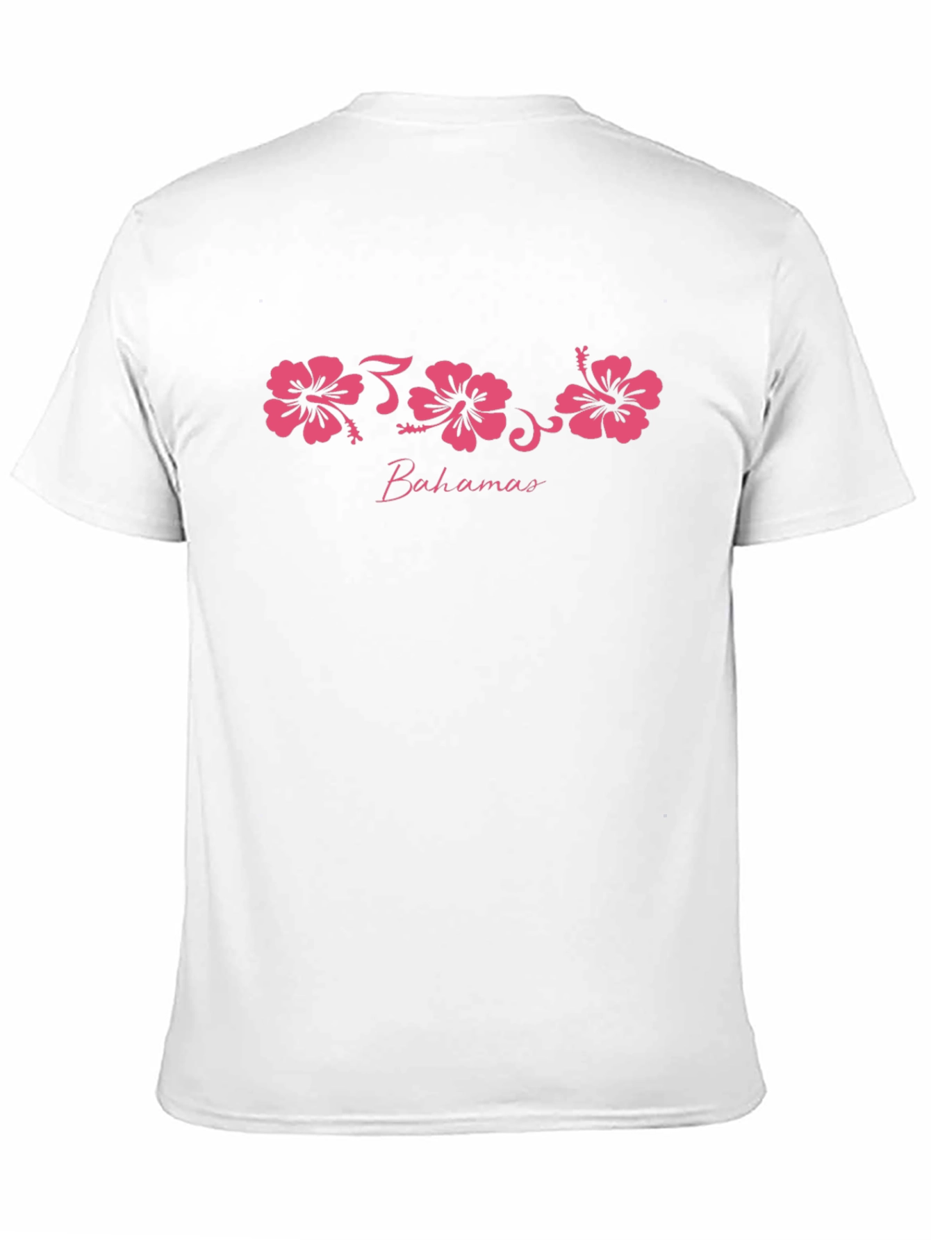 Bahamas Hibiscus Graphic T-Shirt - Tropical Island Style