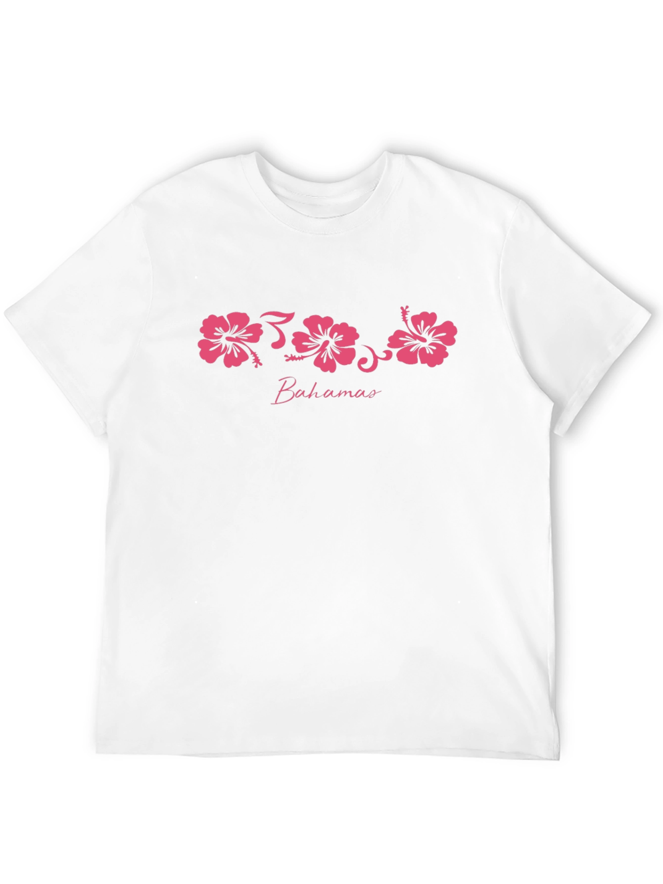 Bahamas Hibiscus Graphic T-Shirt - Tropical Island Style