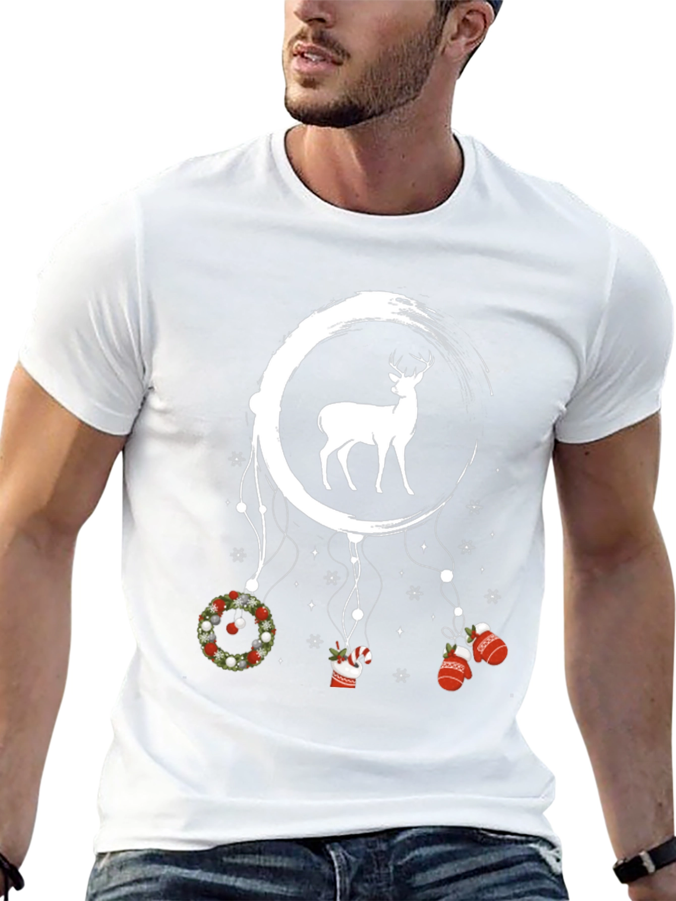 Festive Deer Dreamcatcher T-Shirt