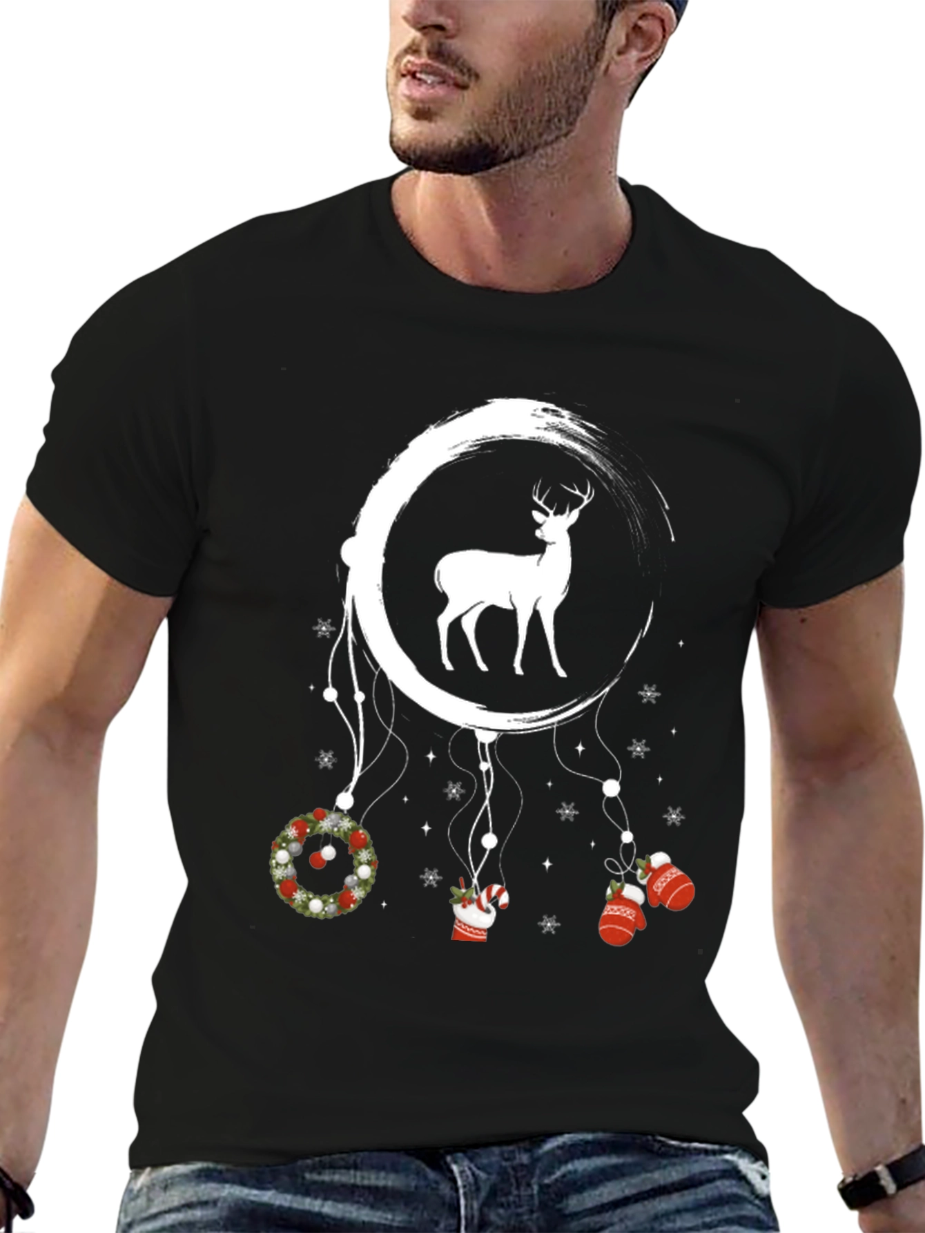 Festive Deer Dreamcatcher T-Shirt