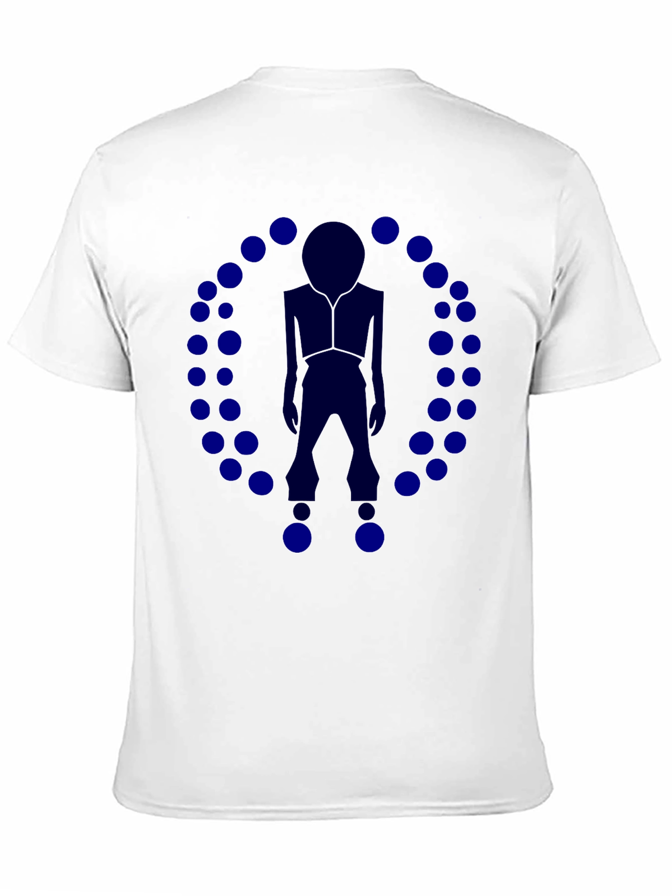 Abstract Circle Man Graphic T-Shirt - Black