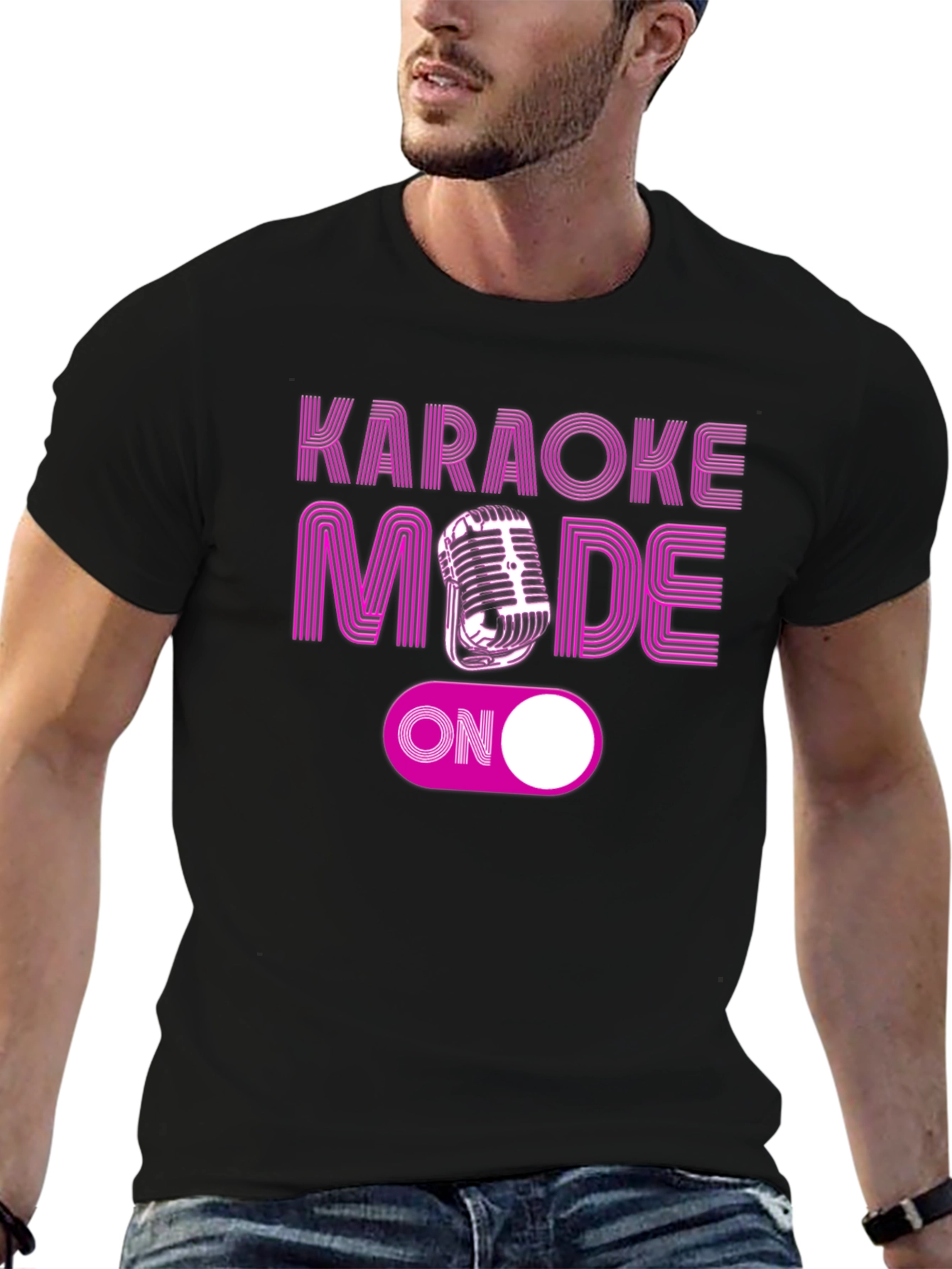 Karaoke Mode On T-Shirt - Fun Party Tee