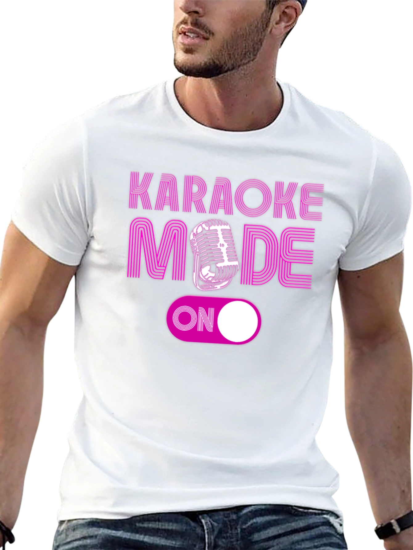 Karaoke Mode On T-Shirt - Fun Party Tee