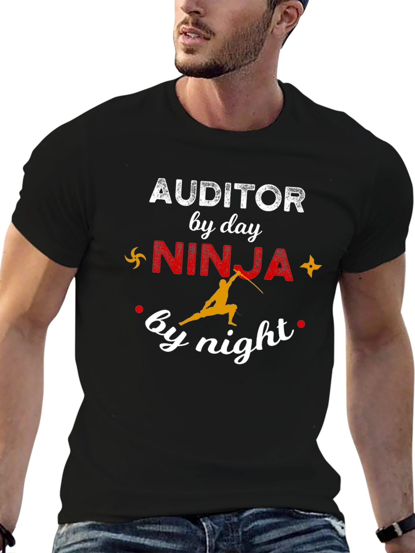 Auditor by Day Ninja by Night Funny T-Shirt