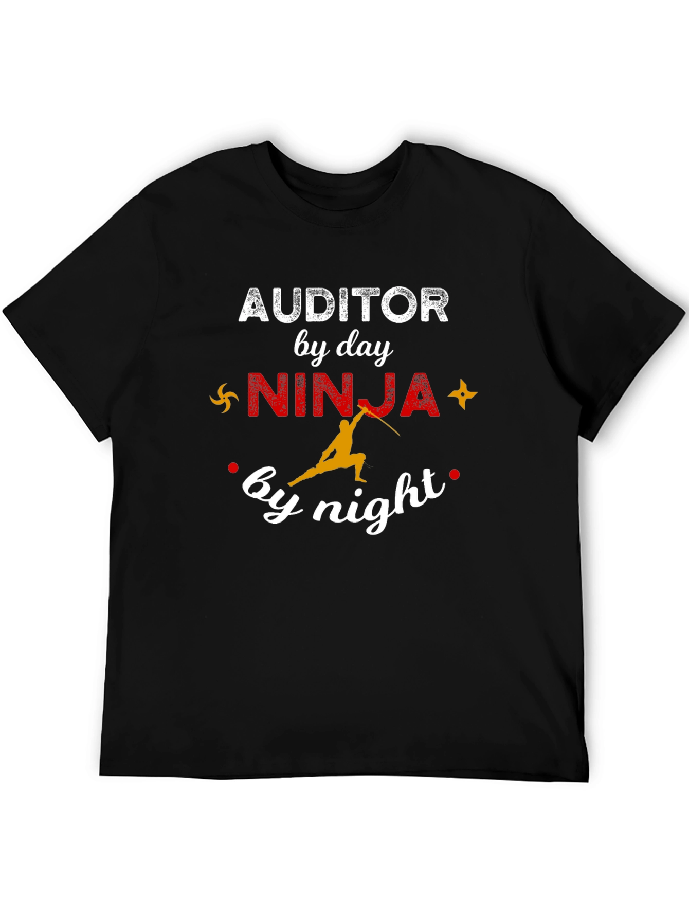 Auditor by Day Ninja by Night Funny T-Shirt