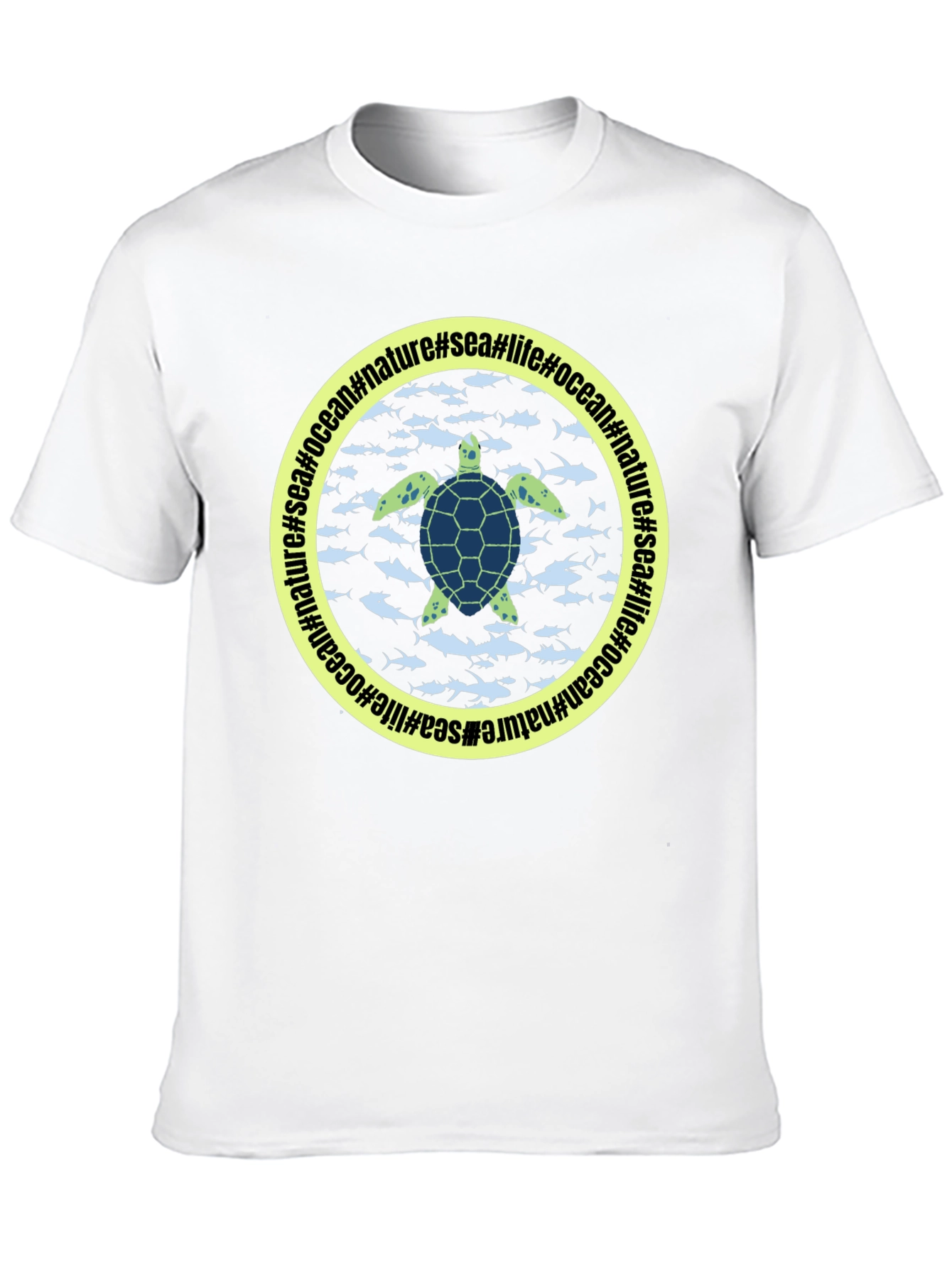 Sea Turtle Graphic Black T-Shirt