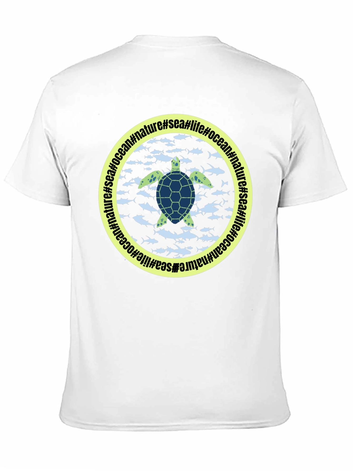 Sea Turtle Graphic Black T-Shirt