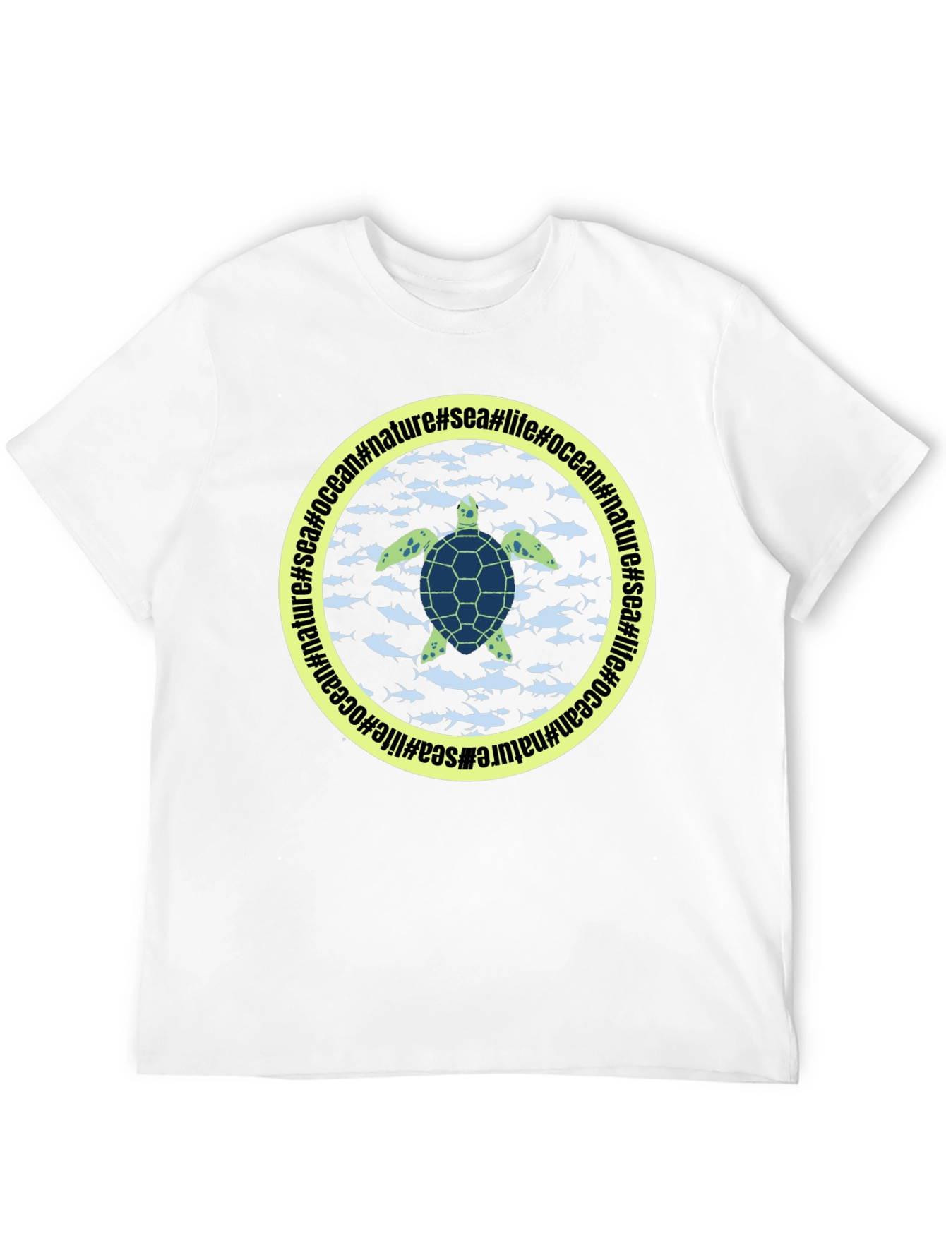 Sea Turtle Graphic Black T-Shirt